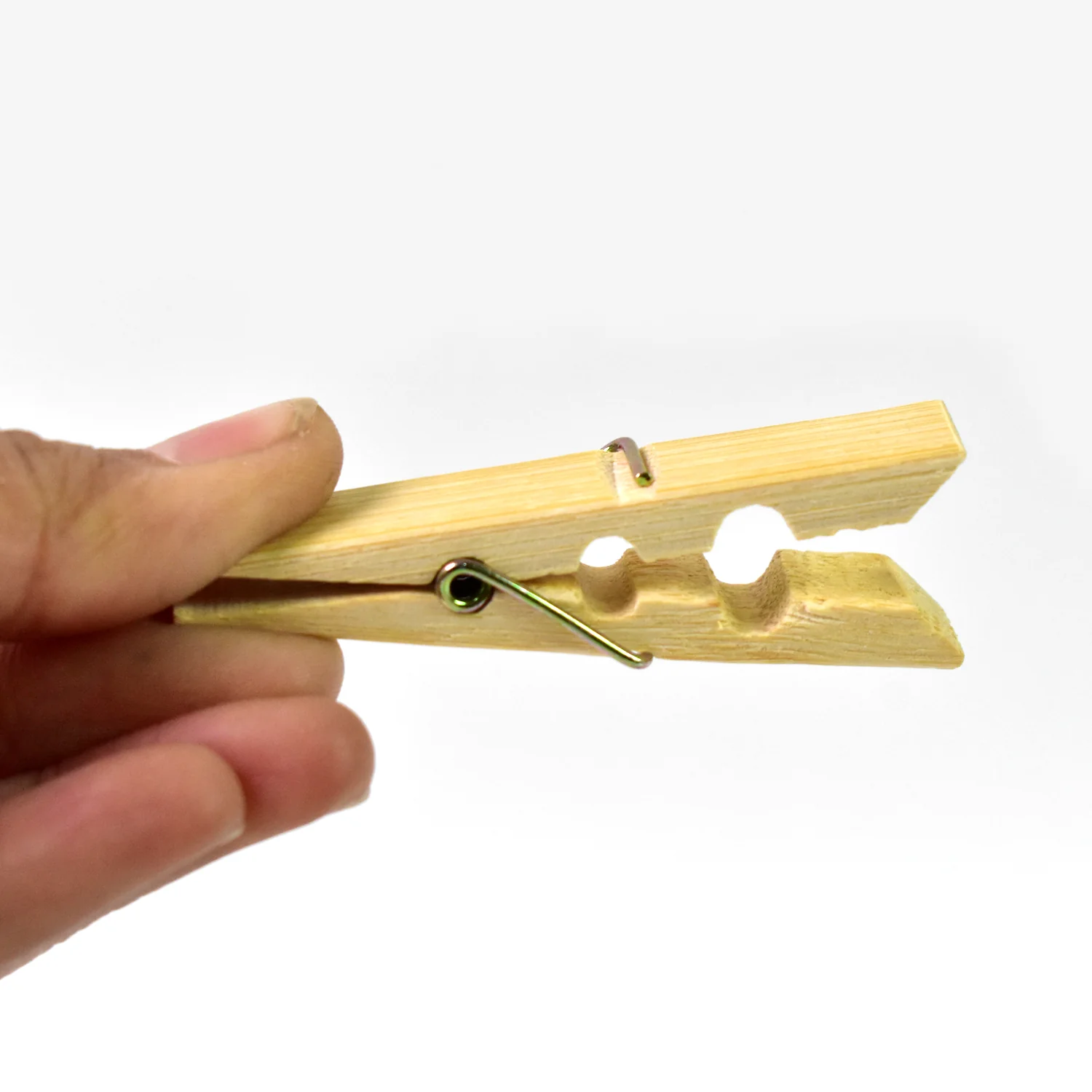 Heavy Duty Bamboo Wooden Cloth Clips / Pegs (20 Pcs Set) - Image 8