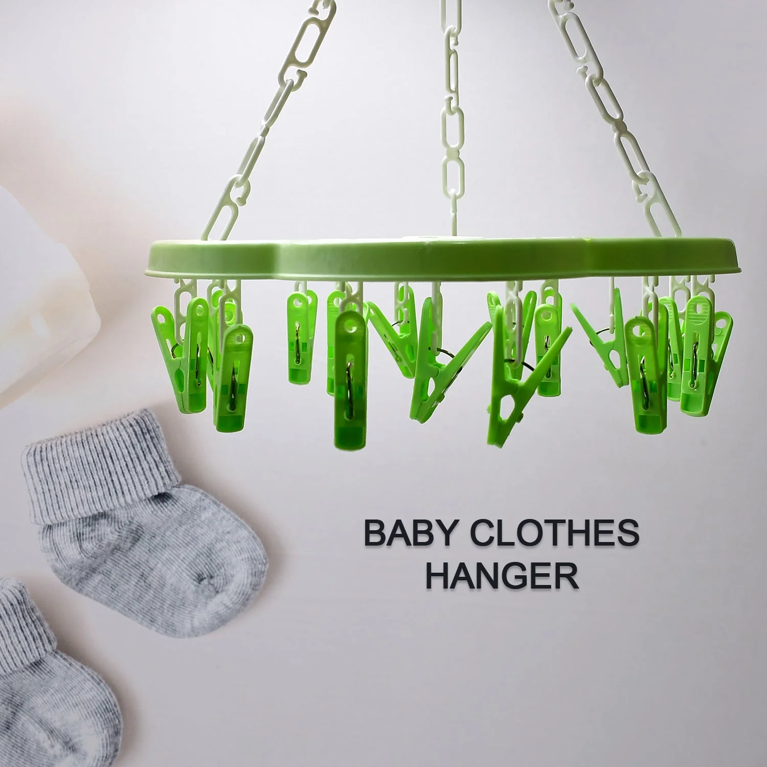 Hanger Household Plastic Hanger 15 Clips Hanger For House Use - Image 3