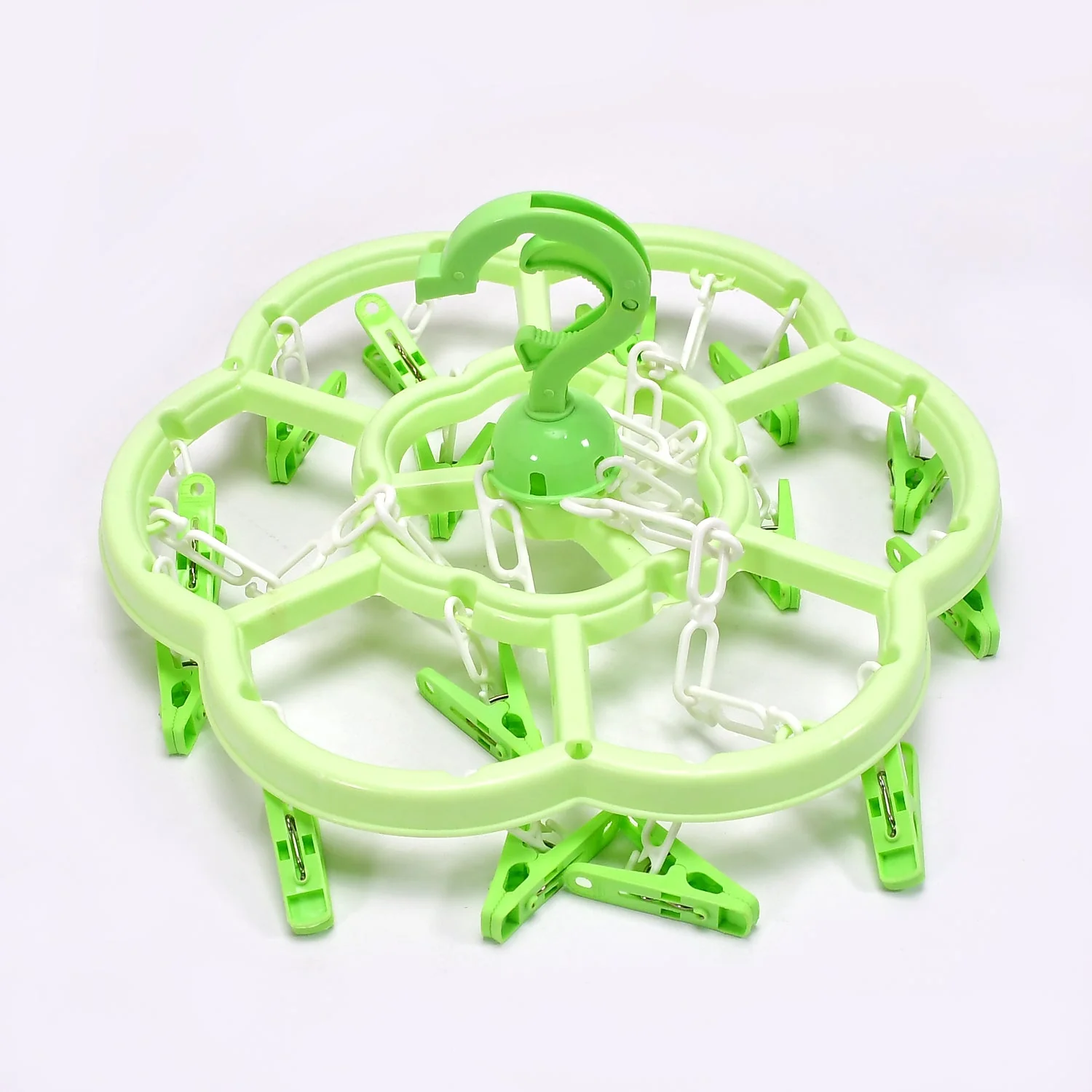 Hanger Household Plastic Hanger 15 Clips Hanger For House Use - Image 4