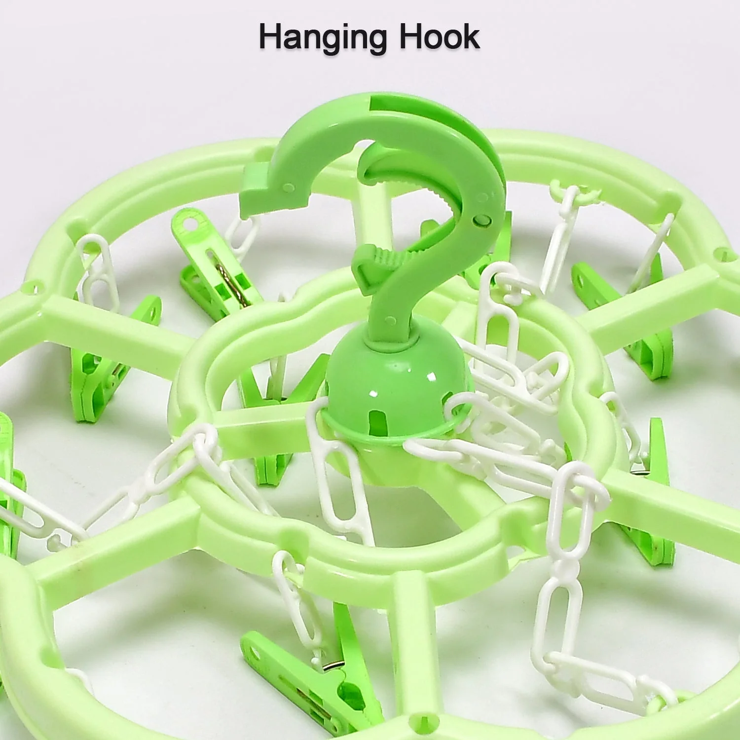 Hanger Household Plastic Hanger 15 Clips Hanger For House Use - Image 5