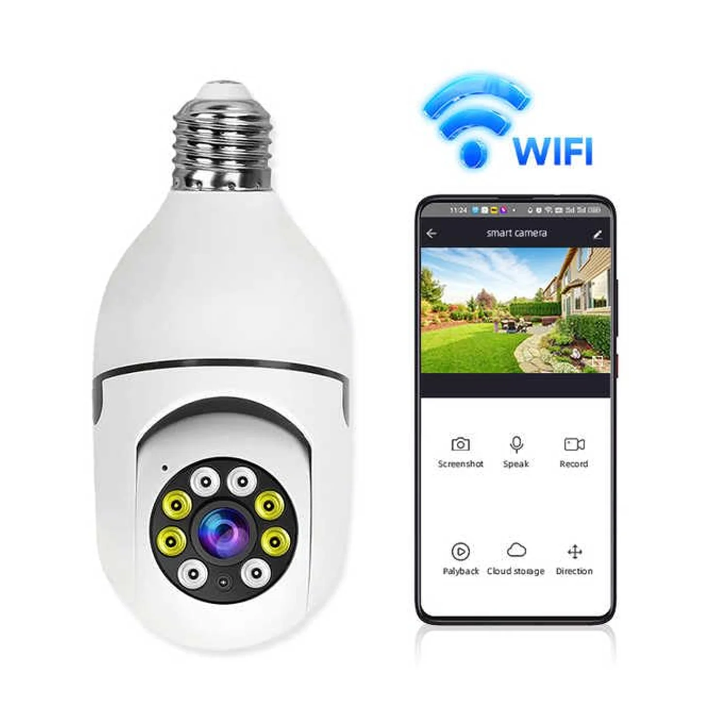 V380 Pro Fisheye 360 Degree Panoramic Wireless WiFi IP CCTV Security (Pack of 1) - Image 6