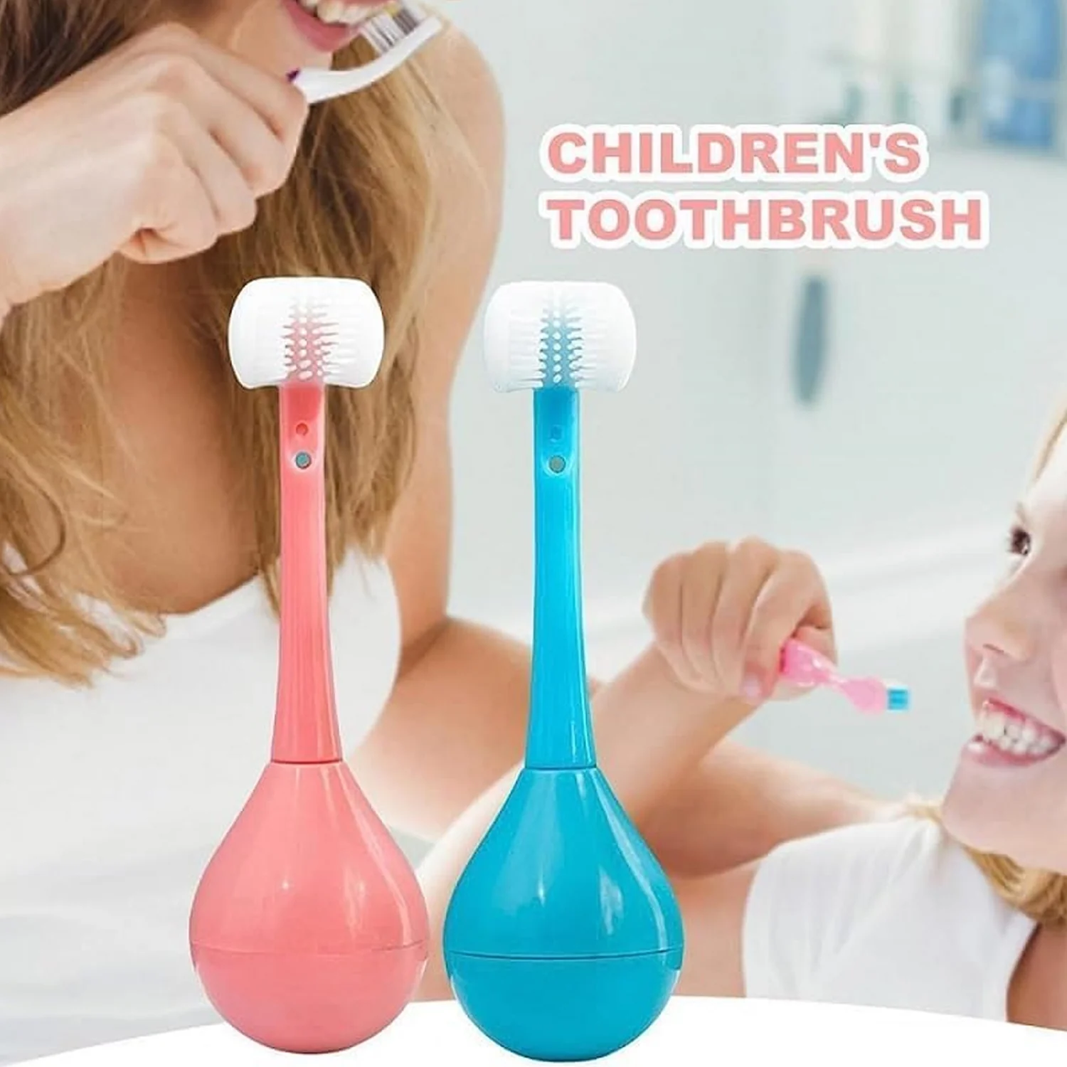 Soft Bristle 3-Sided Training Toothbrush – Inverted Silicone Head (Age 2-12, 1 Pc) - Image 5