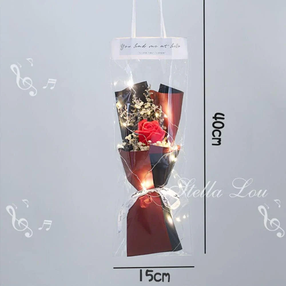Home Decoration Rose Hand Made Valentine's Day Artificial Flowers(1 Pc) - Image 4