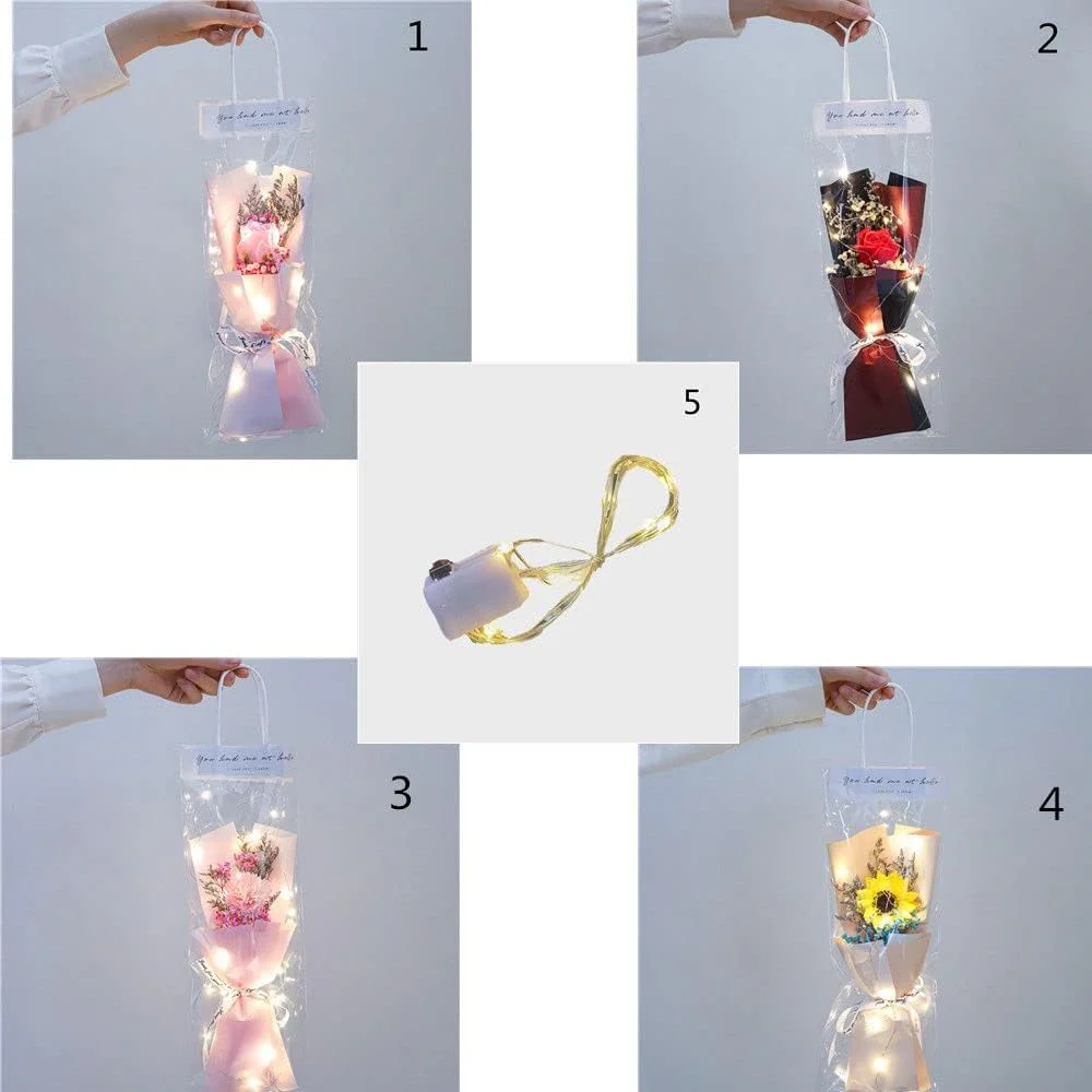 Home Decoration Rose Hand Made Valentine's Day Artificial Flowers(1 Pc) - Image 5
