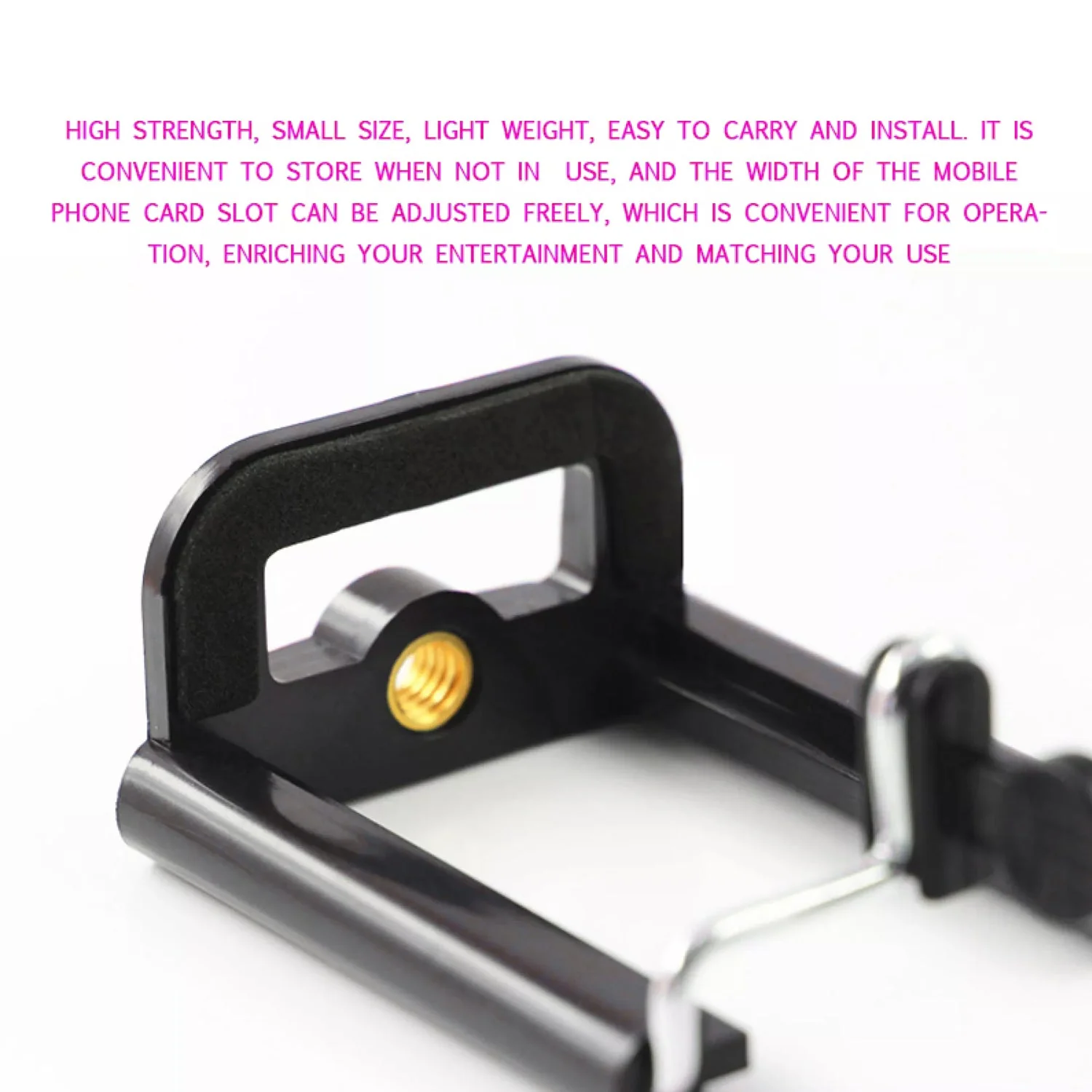 Mobile Holder Attachment For Selfie Stick and Mobile Tripods - Image 3