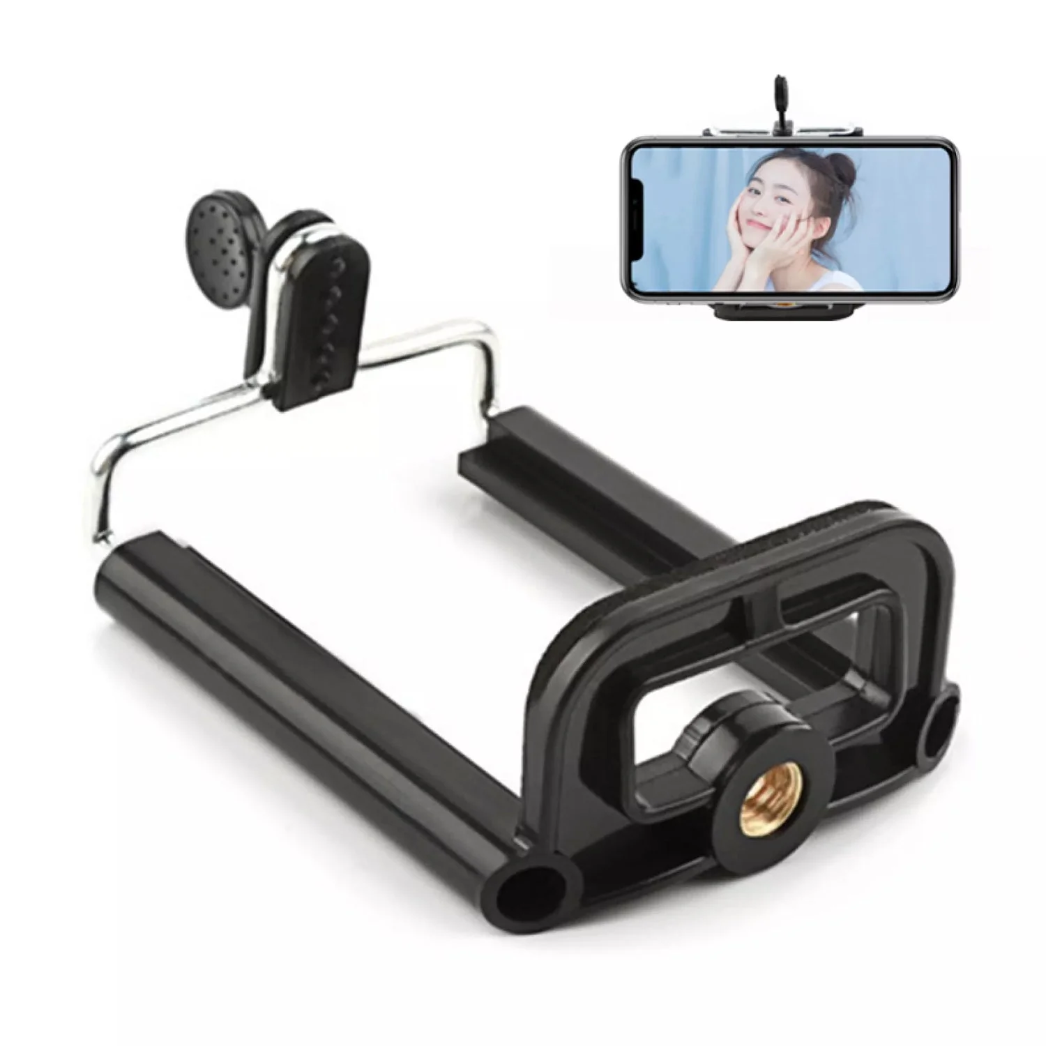 Mobile Holder Attachment For Selfie Stick and Mobile Tripods - Image 4