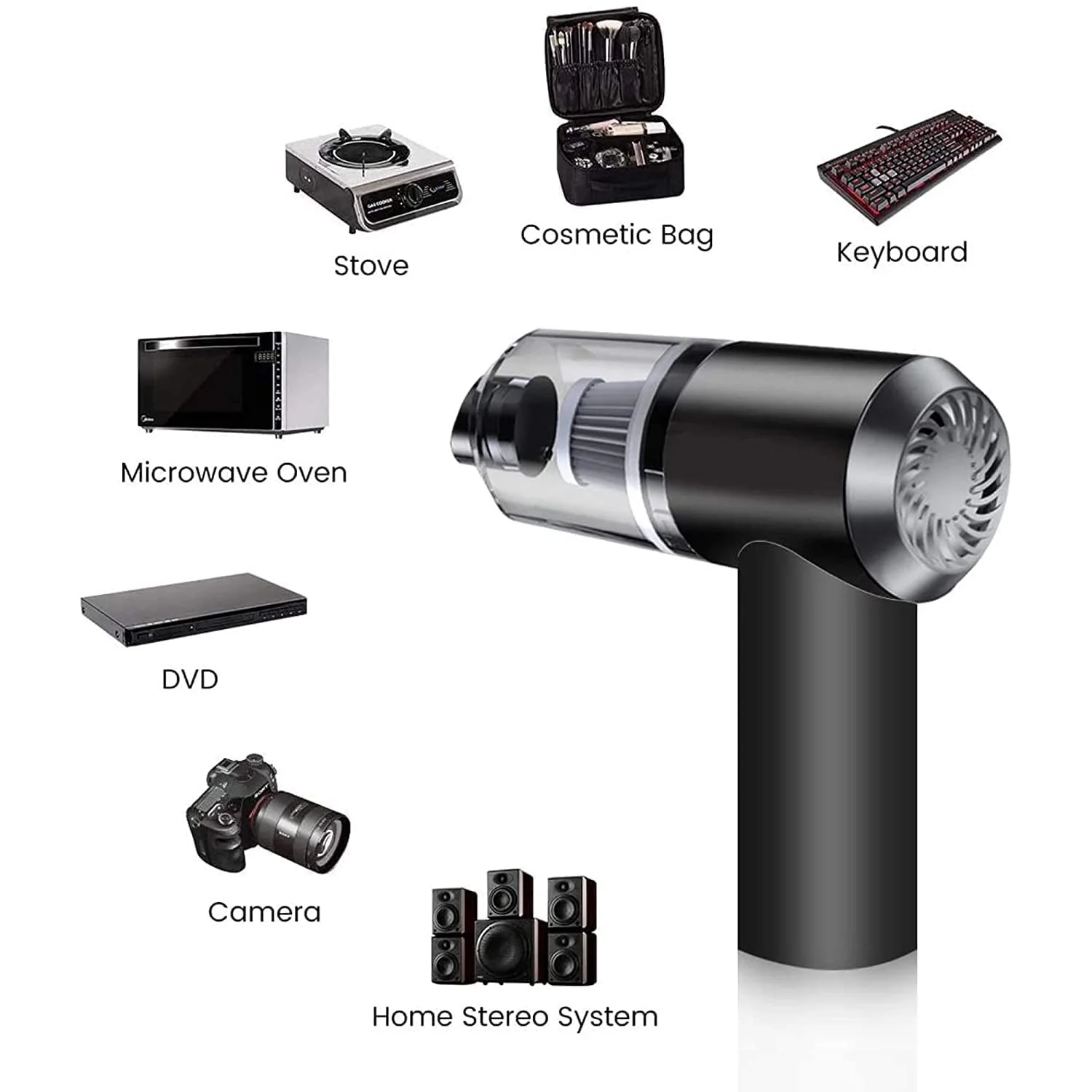 2 in 1 Wireless Vacuum Cleaner – 120W Handheld USB Rechargeable for Home & Car (1 Pc) - Image 12