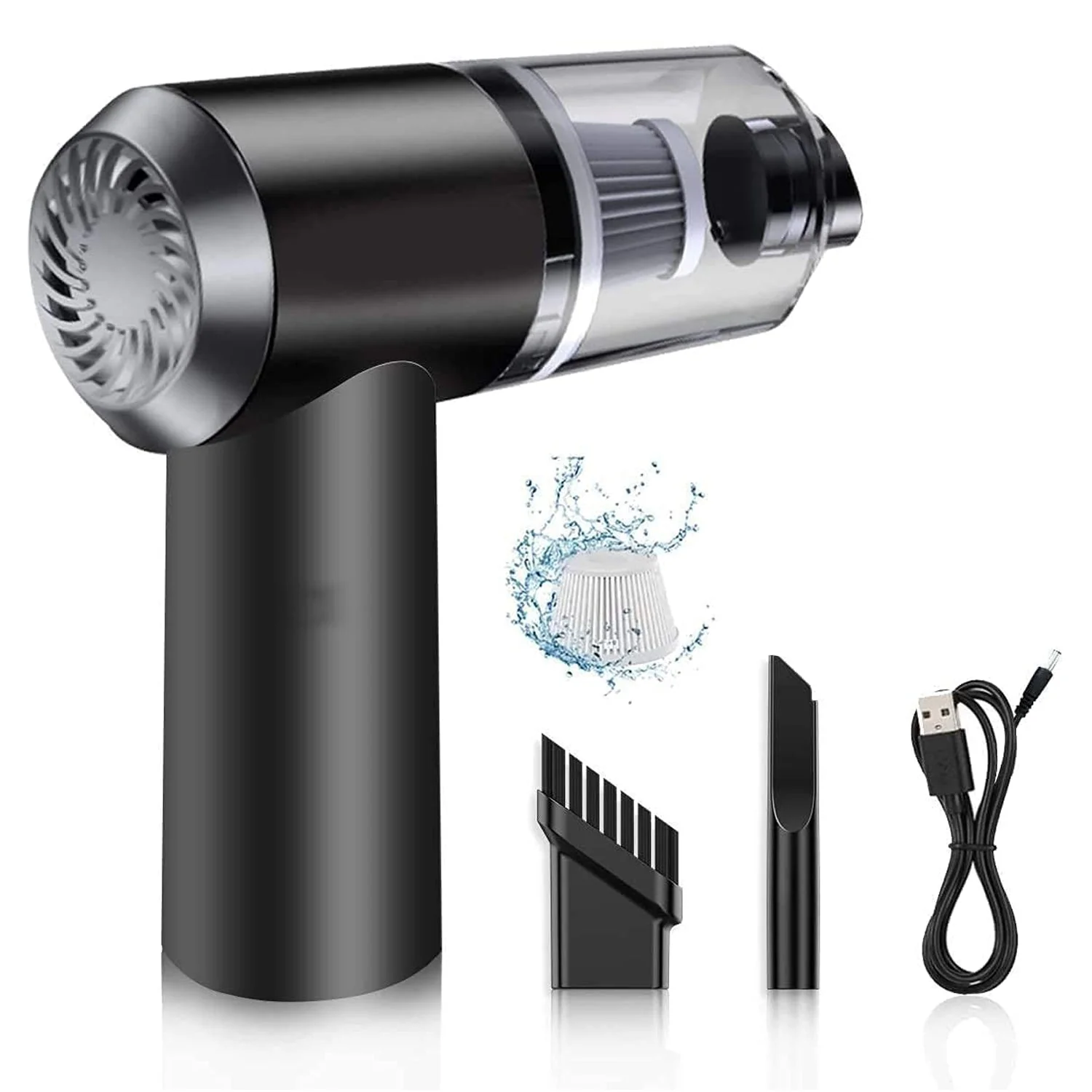 2 in 1 Wireless Vacuum Cleaner – 120W Handheld USB Rechargeable for Home & Car (1 Pc) - Image 7