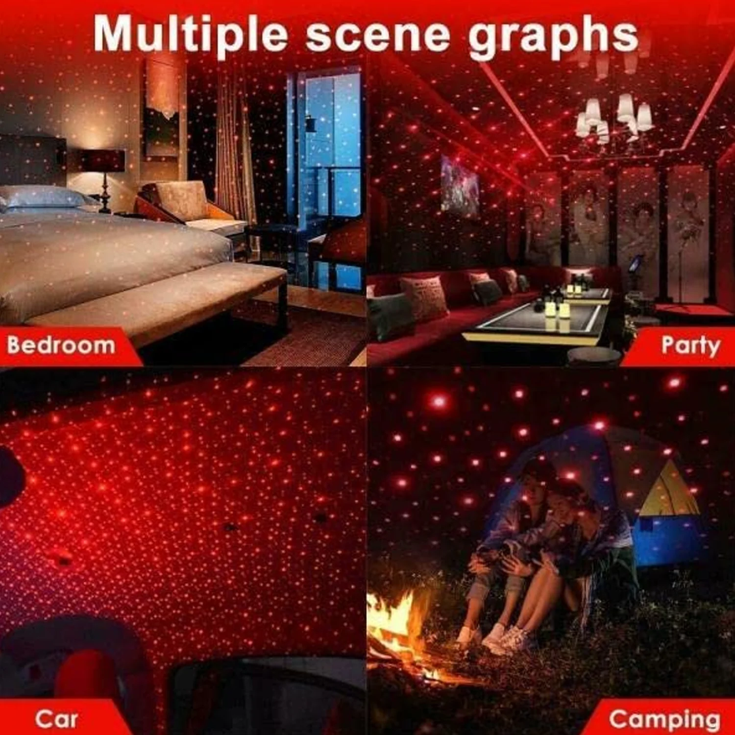 USB Star Projector – Adjustable Night Light for Home & Car - Image 8