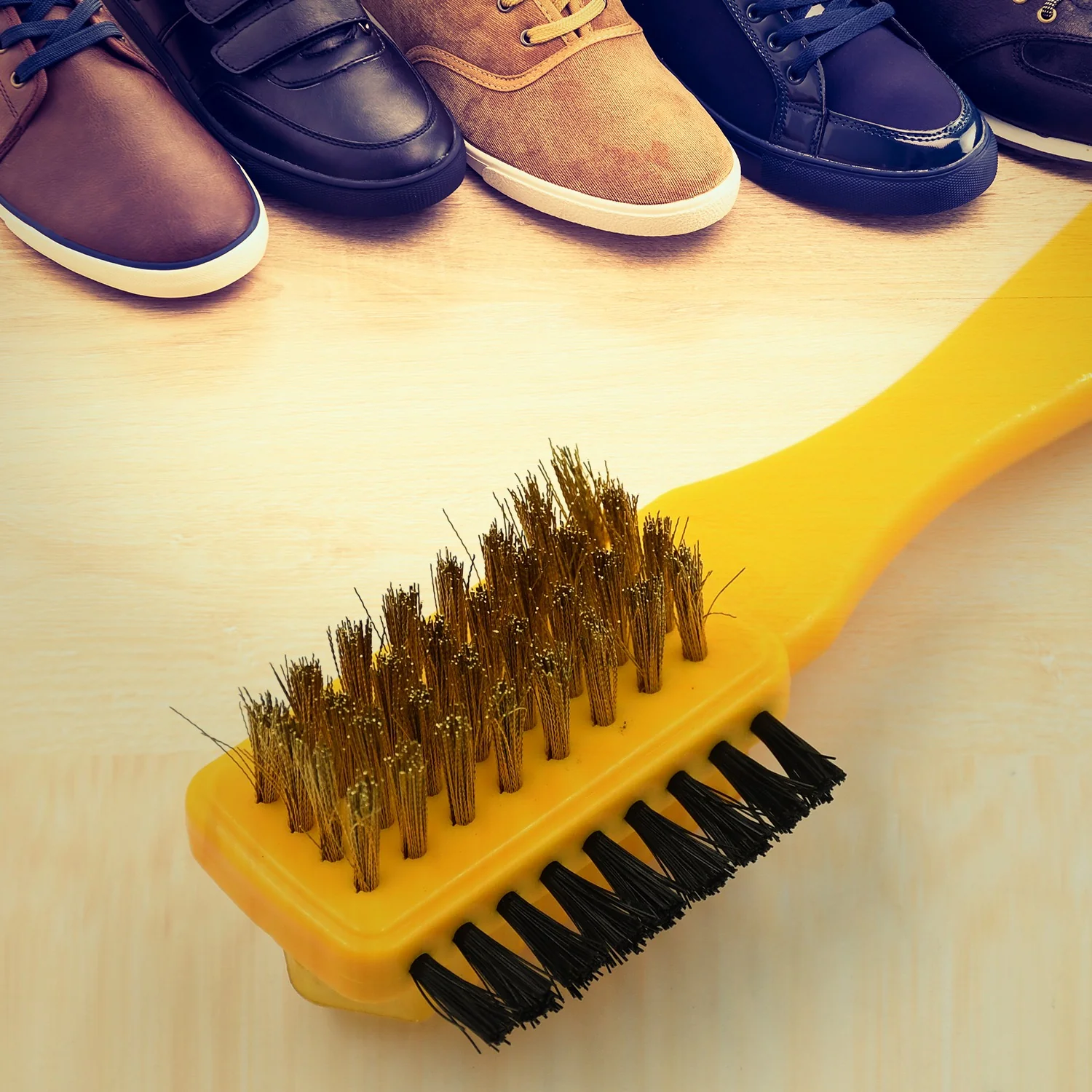3 Side Portable Multifunctional shoe brush Cleaning Brush, Shoe Brush Excellent Quality and ular - Image 5
