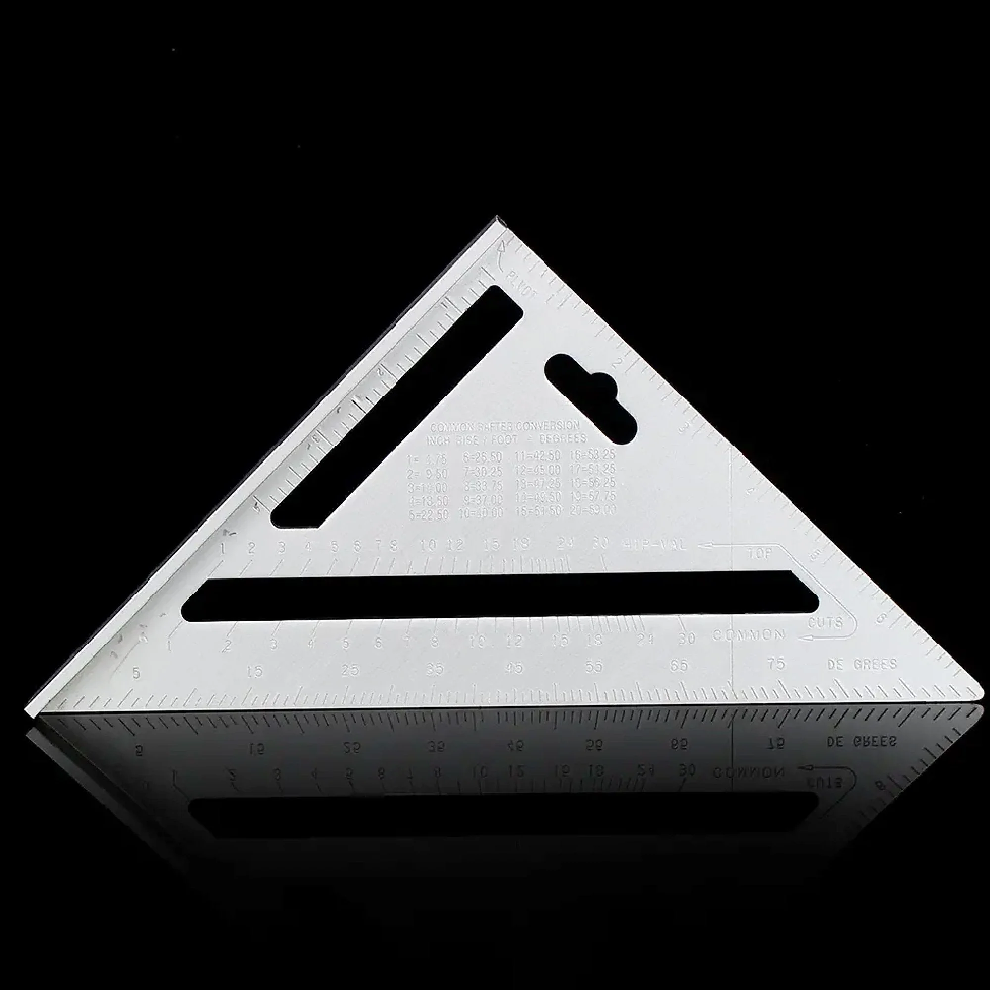 Light Weight Double Side Scale Triangle Measurement Hand Tool - Image 3