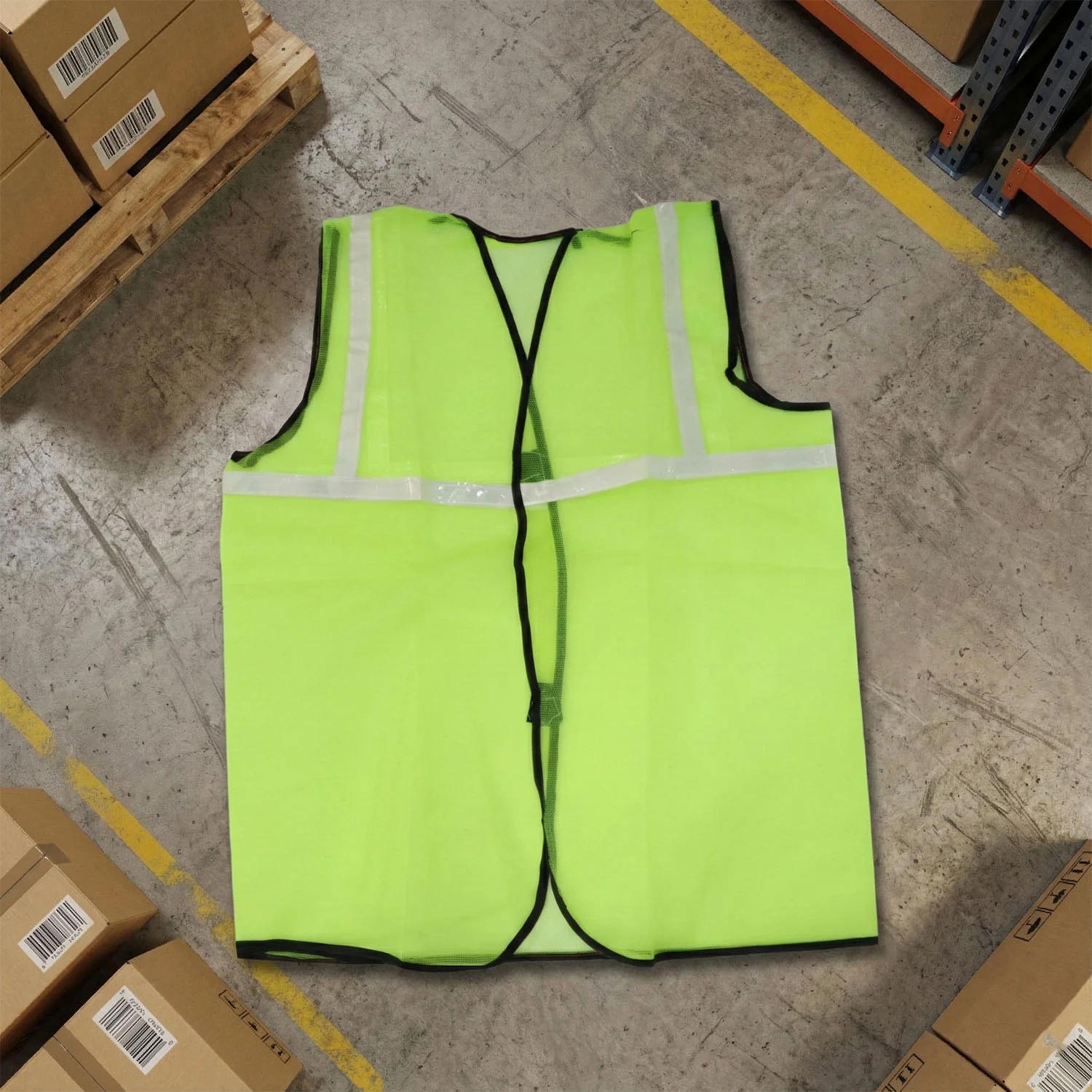 Green Safety Jacket for Construction Protection - Image 3