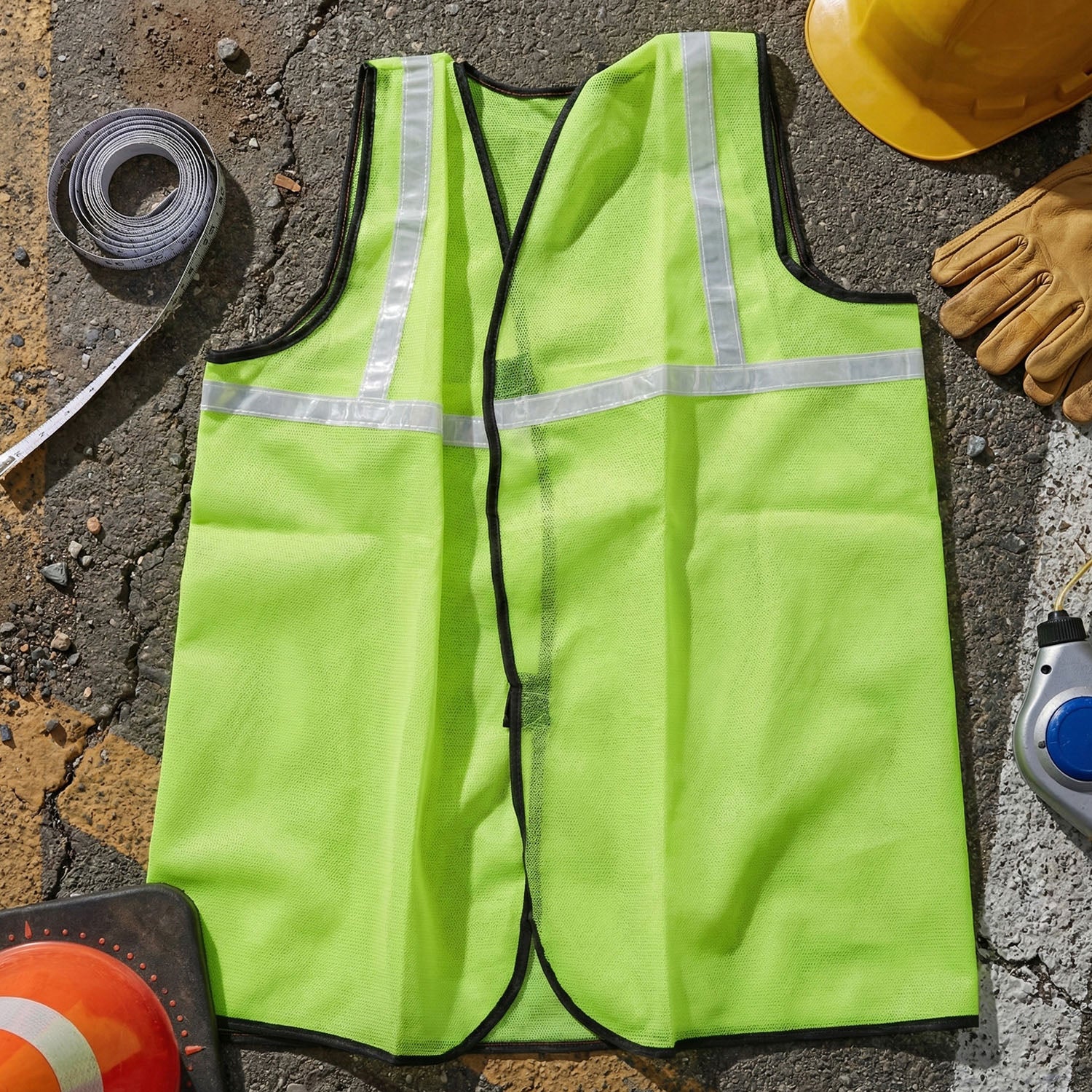 Green Safety Jacket for Construction Protection - Image 7