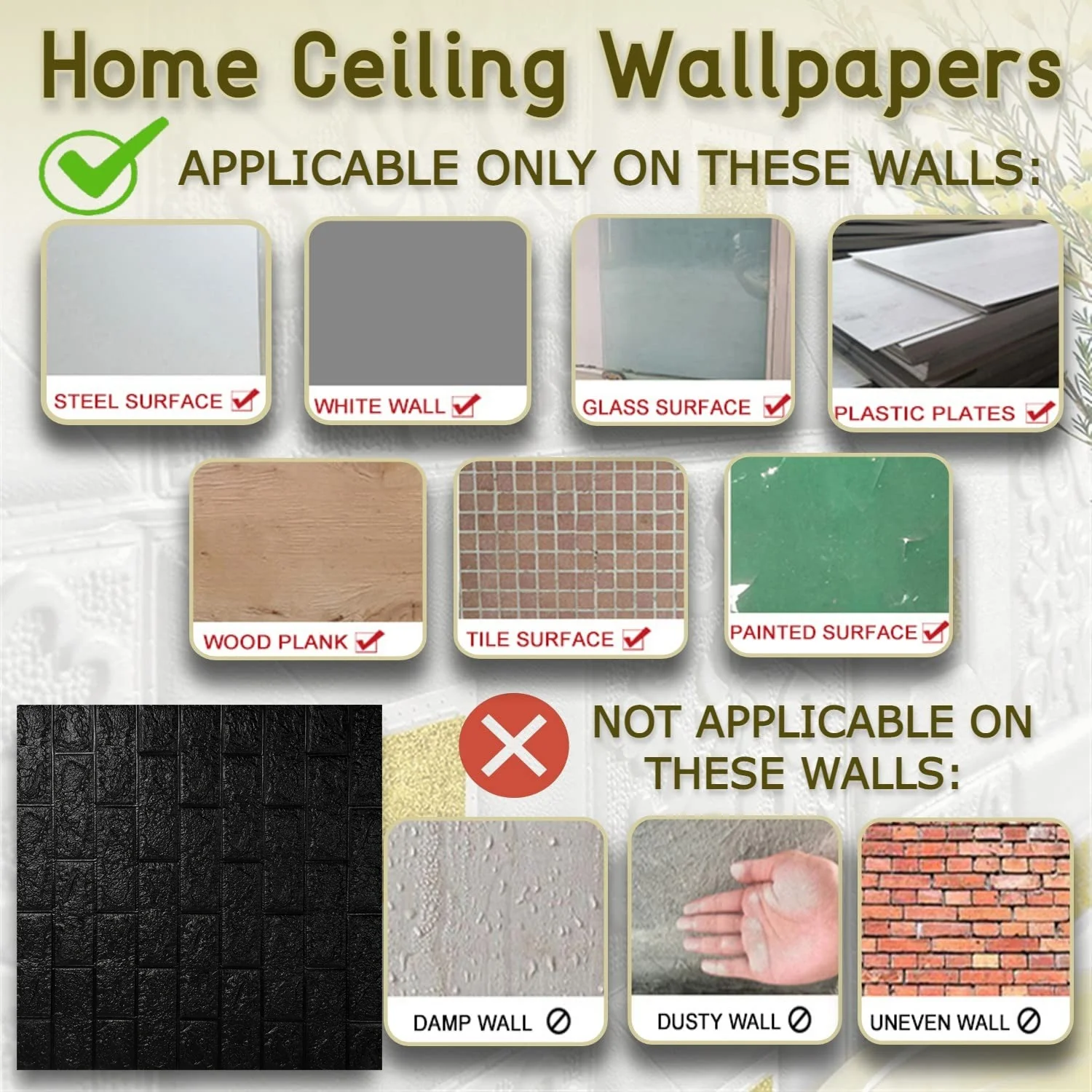 Design Wallpaper 3D Foam Sticker Panels for Living Room Bedroom - Image 4