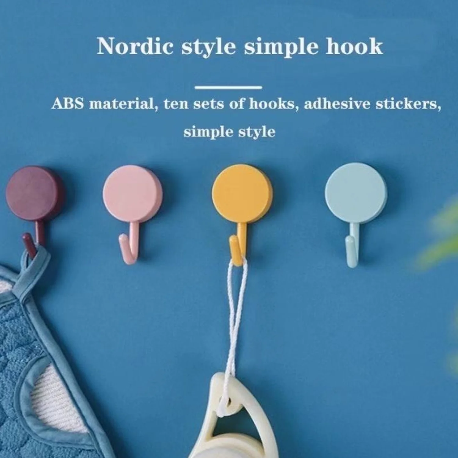 Heavy-Duty Wall Hooks (2 Pcs) for Home Use - Image 4