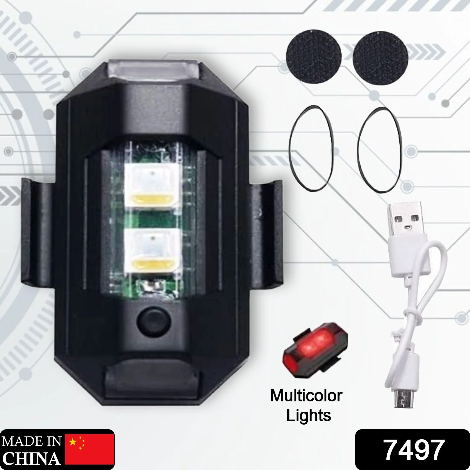Mini LED RGB Strobe Light – USB Waterproof Party Light - Image 2