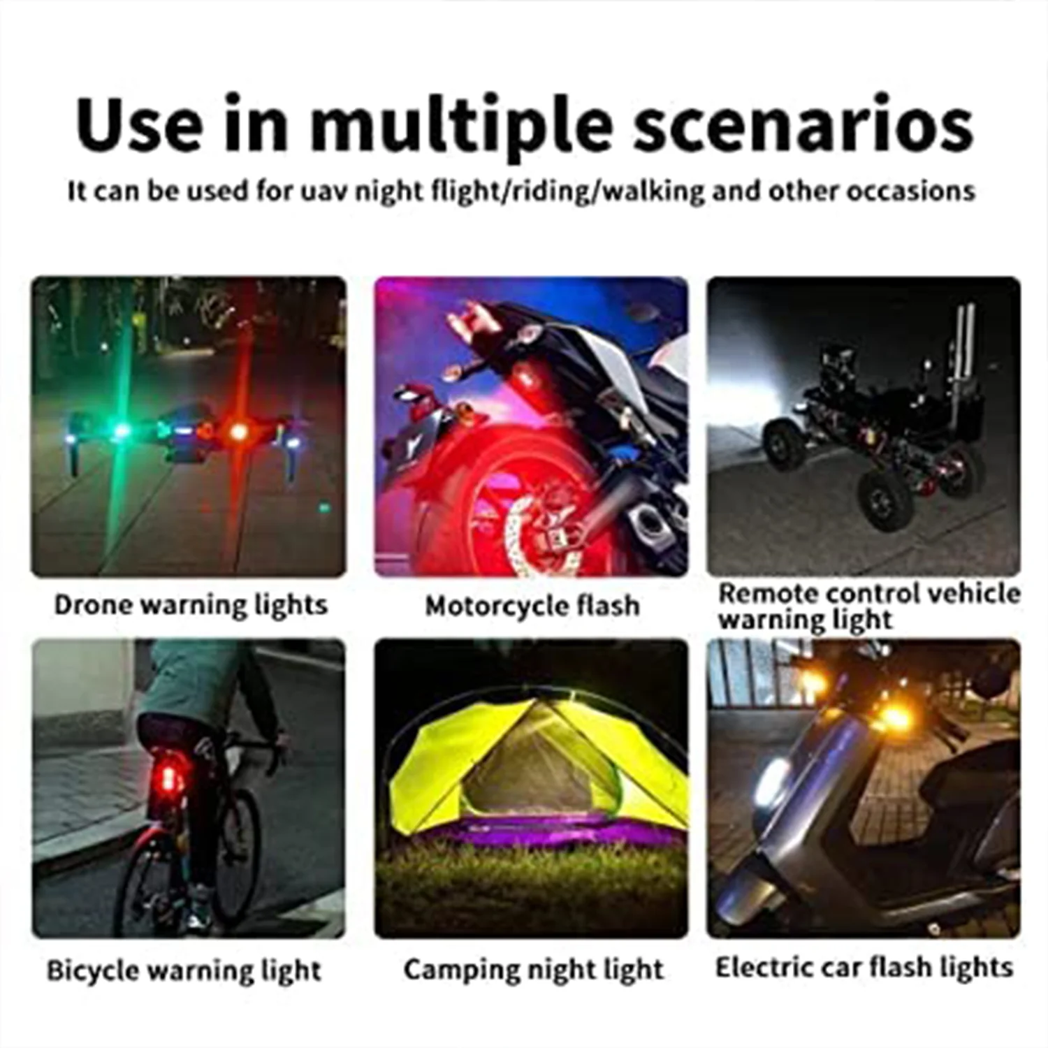 Mini LED RGB Strobe Light – USB Waterproof Party Light - Image 9