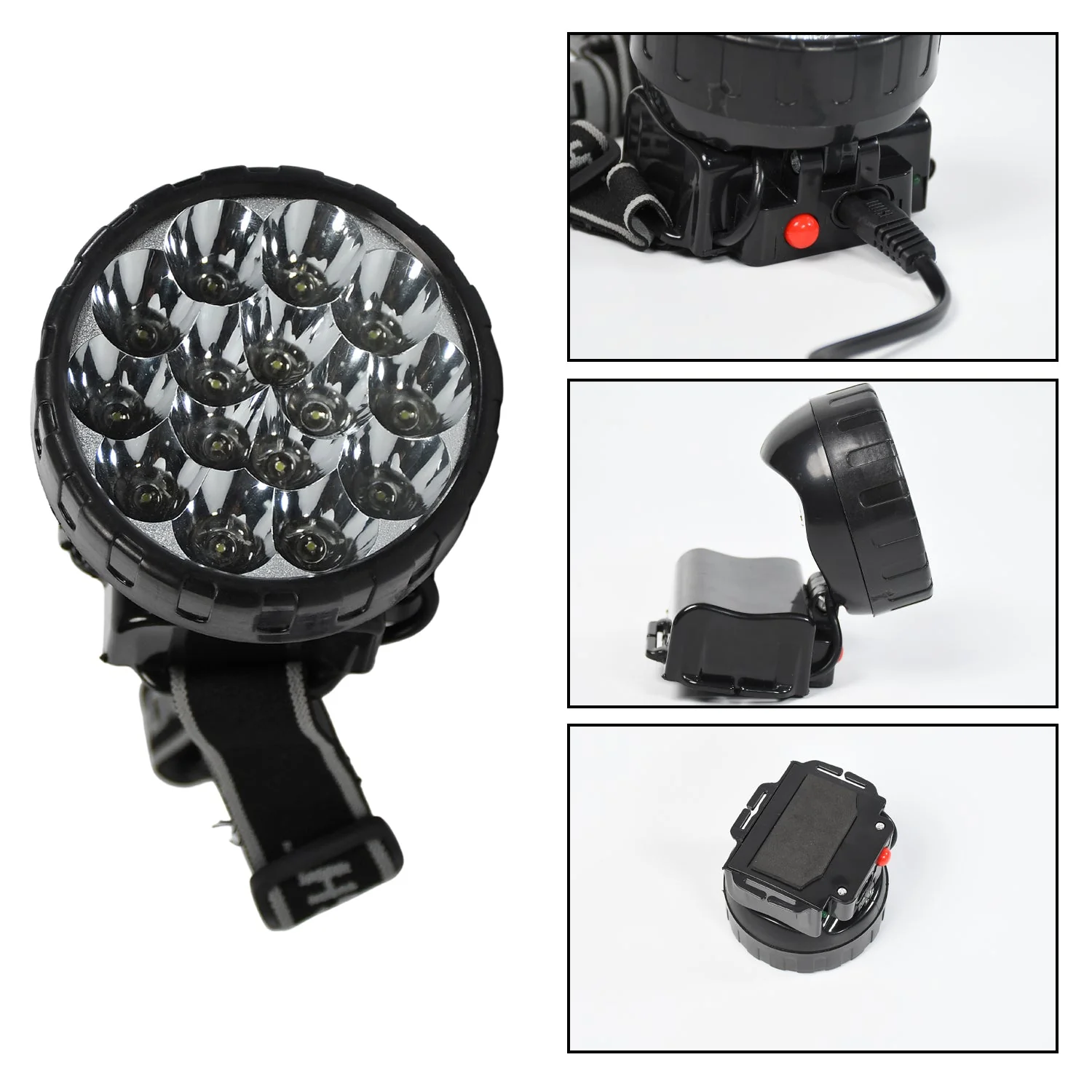 Head Lamp 15 Led Long Range Rechargeable  Lamp Use For Camping, Hiking - Image 5