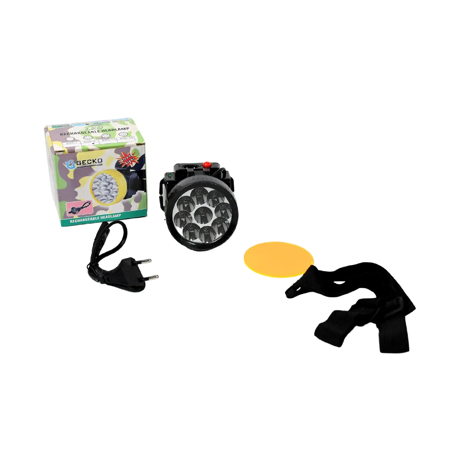 Head Lamp 9 Led Long Range Rechargeable Lamp Use For Farmers, Fishing - Image 4