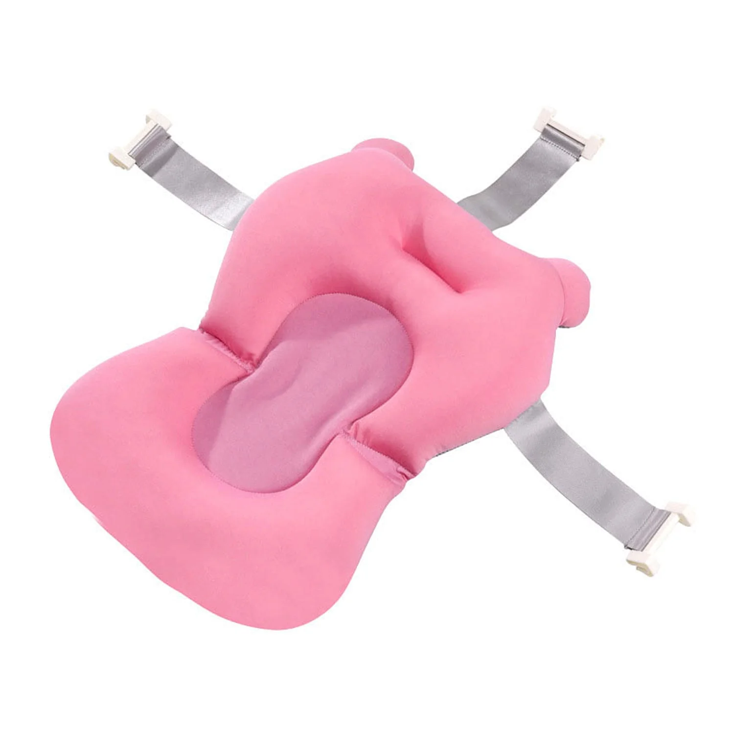 Baby Bath Pillow Newborn Anti-Slip Bathtub Pad Foldable with Strap For 0-6 Month Baby - Image 4