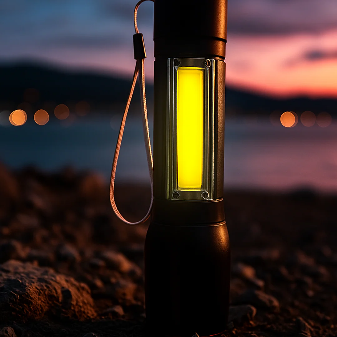 Mini Search Rechargeable LED Long Range Flashlight Emergency Light Torch - Image 5