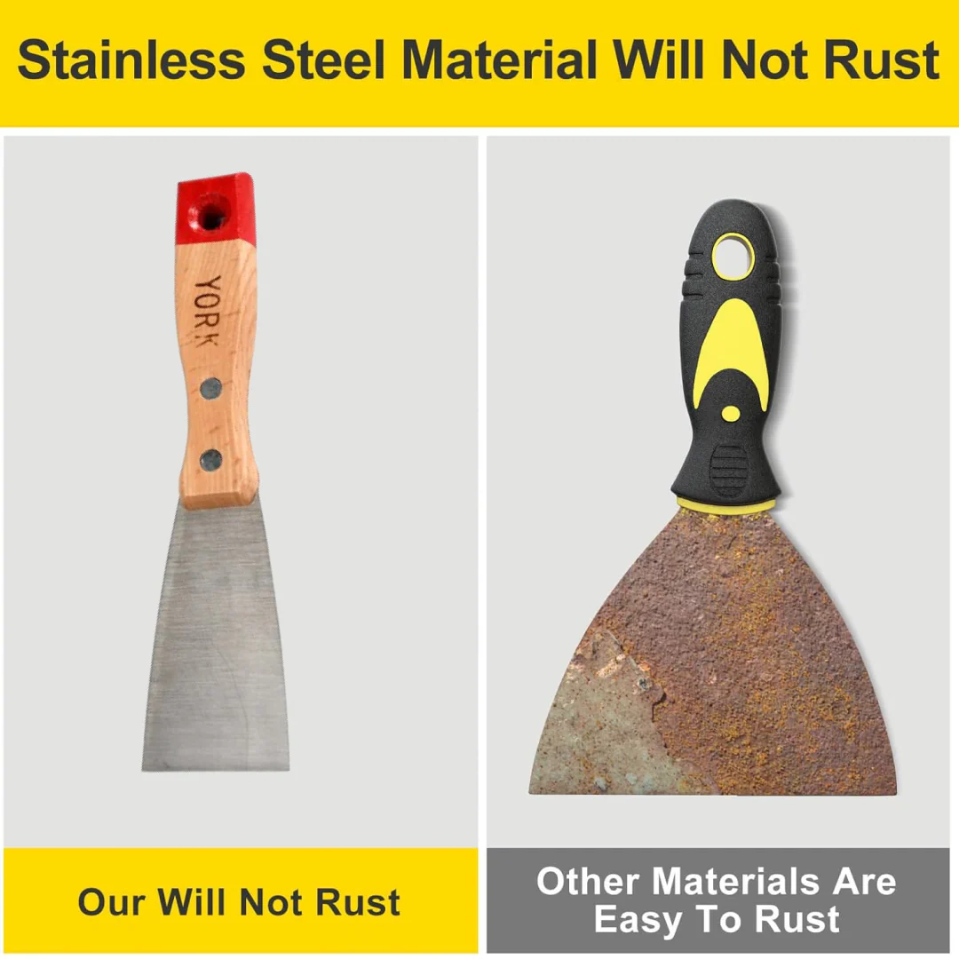 Putty Knife Set with Soft Handle for Drywall & Painting - Image 2