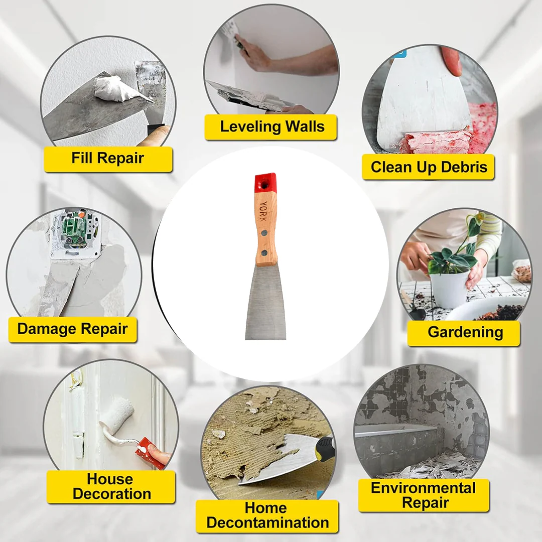 Putty Knife Set with Soft Handle for Drywall & Painting - Image 4