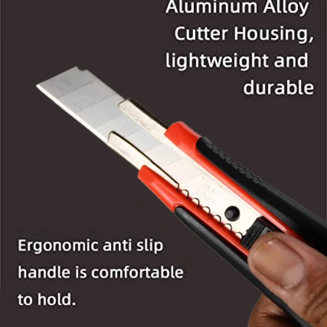 Heavy Duty 18mm Cutter Knife Set with Extra Blades for Office & Home - Image 2