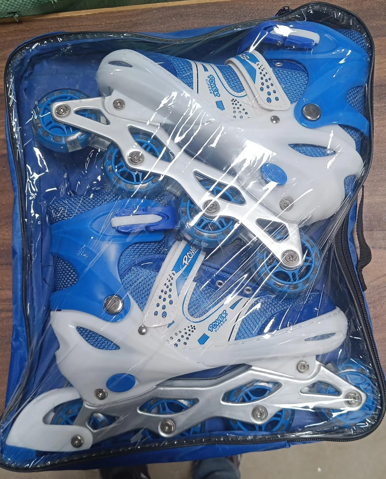 Inline Skates with LED Flashing Light Adjustable Length Premium Quality Skates Pair - Image 10