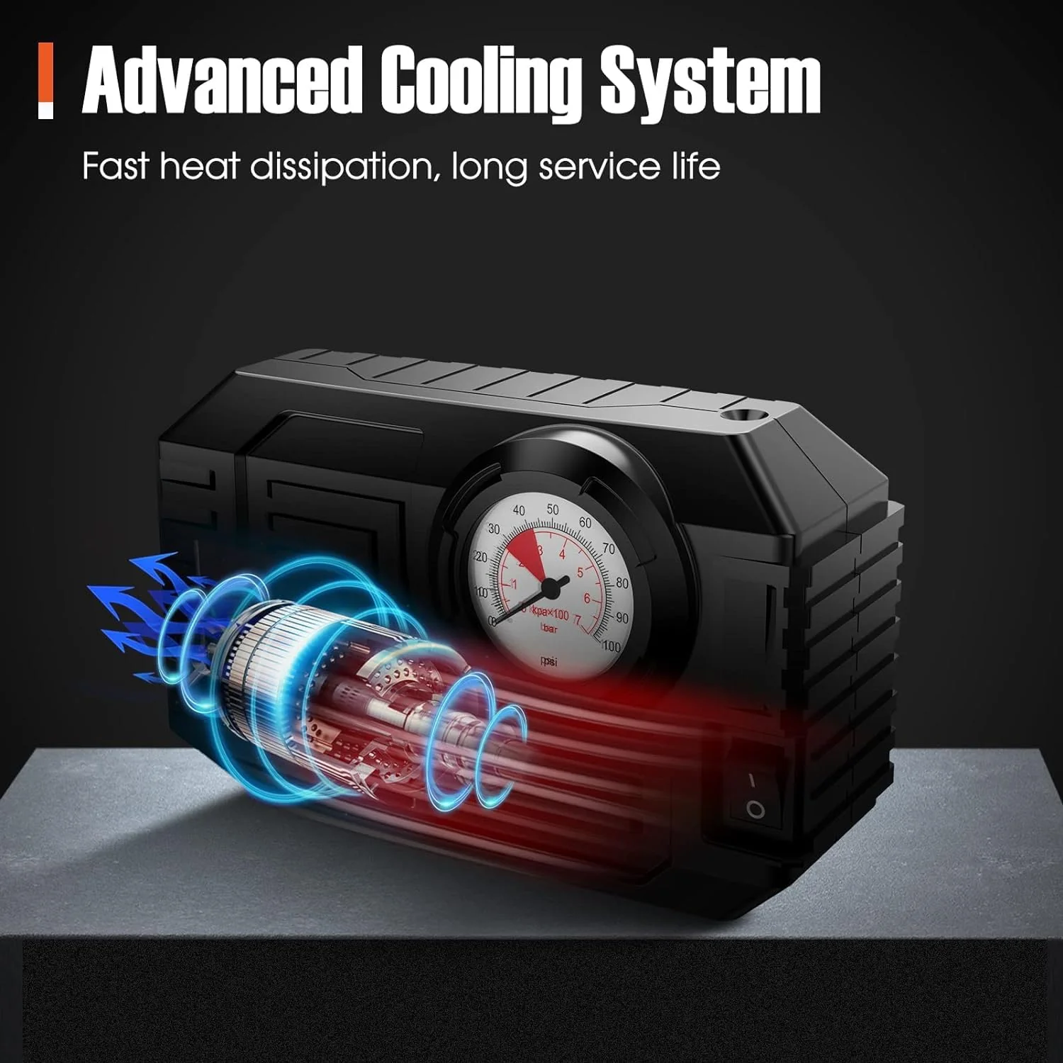 Tire Inflator Portable Air Compressor 12V Small Air Pump for Car Tires Bicycle Bike - Image 6