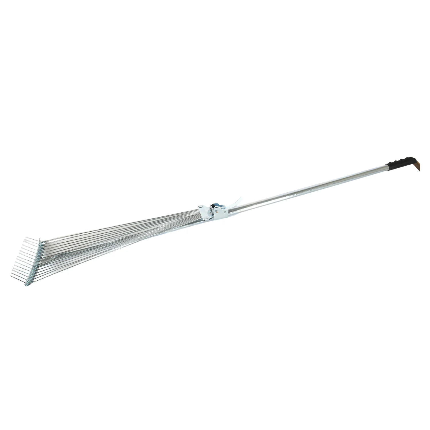 115-152 CM Rake for Gardening, Stainless Steel Telescopic Garden Rake for Quick Clean Up of Lawn and Yard, Adjustable Rake Claws Spacing Garden Broom with Long Handle for Clean Leaves (MOQ :- 12 pc) - Image 4