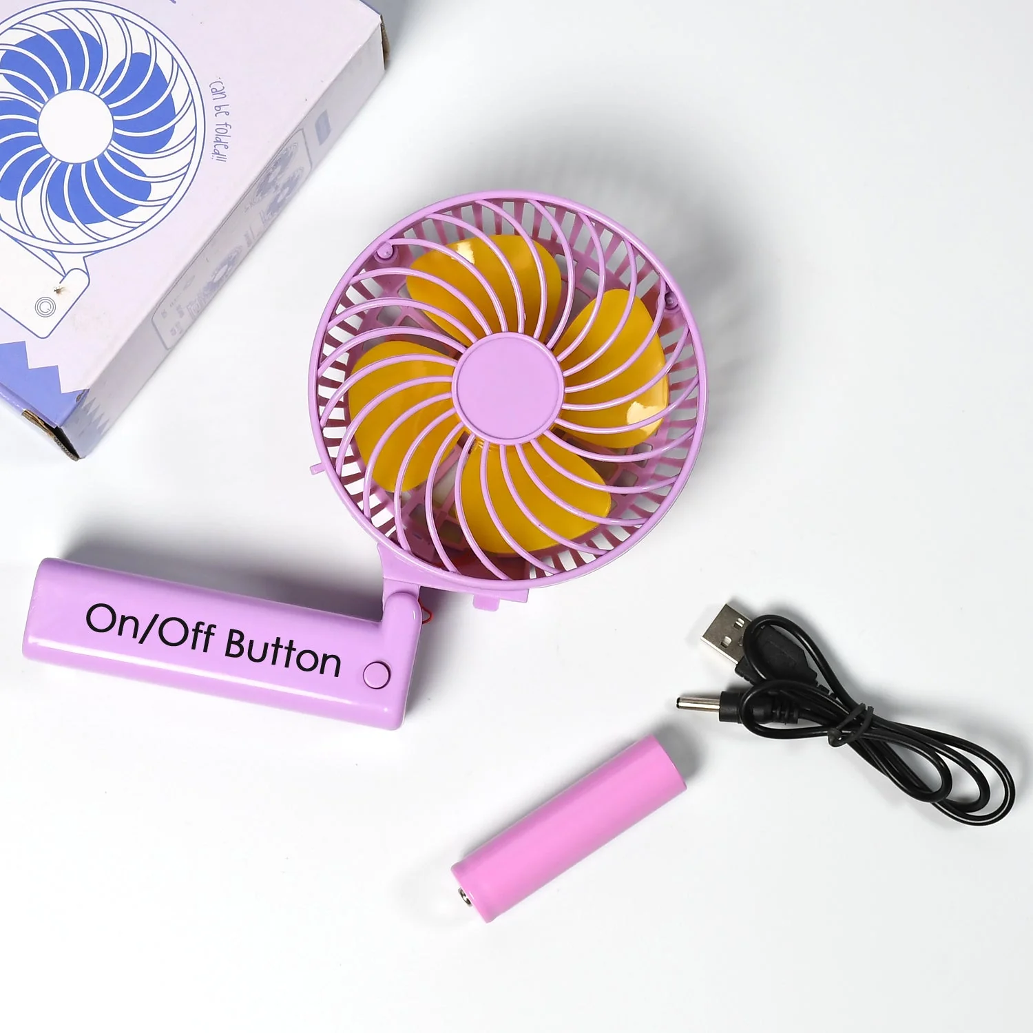 Portable Mini handy Fan & Personal Table Fan (Battery Not Include) - Image 10