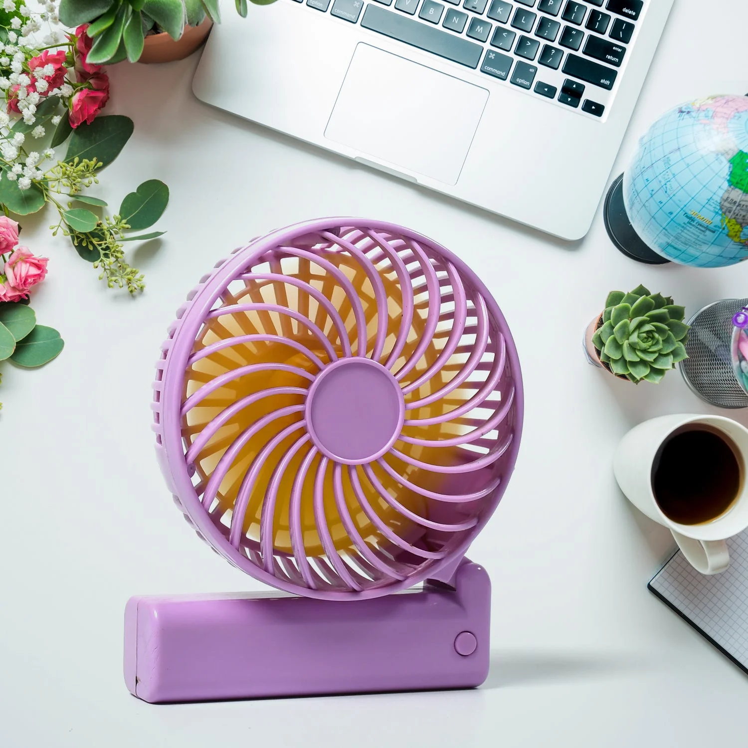 Portable Mini handy Fan & Personal Table Fan (Battery Not Include) - Image 7