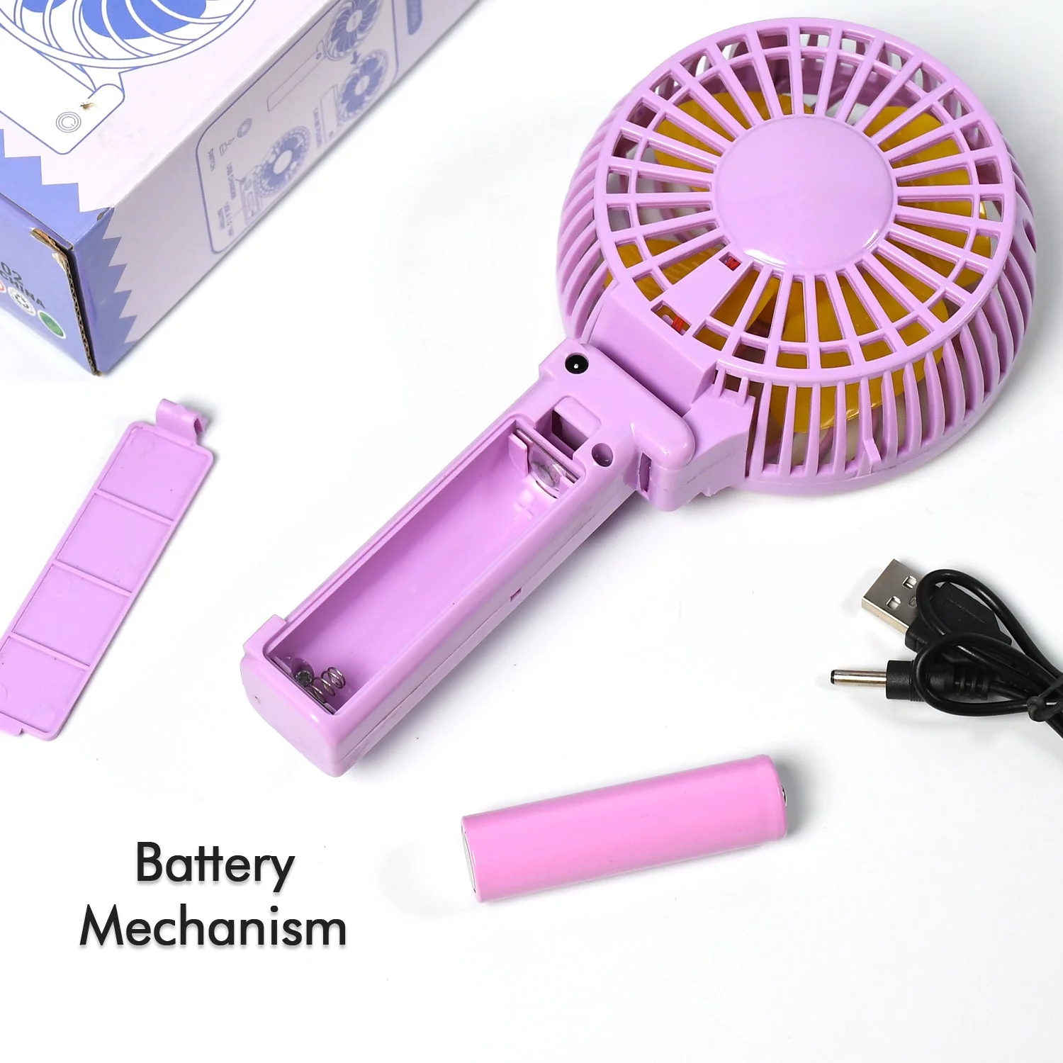 Portable Mini handy Fan & Personal Table Fan (Battery Not Include) - Image 8