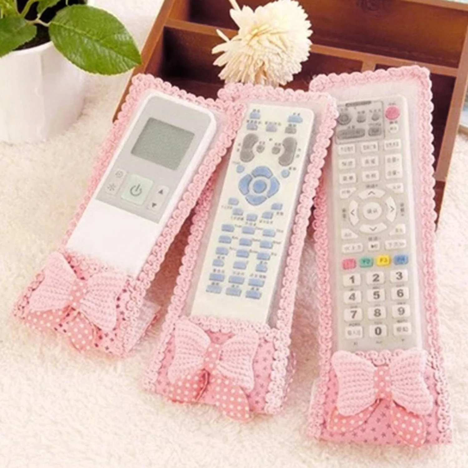 3pc Remote Cover for TV, AC, DTH – Dust Covers (Mix Design / 3 Pc)