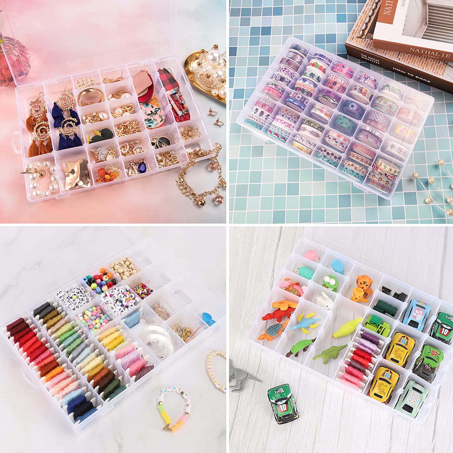 36 Grids Clear Plastic Transparent Organizer Box (1pc) - Image 3
