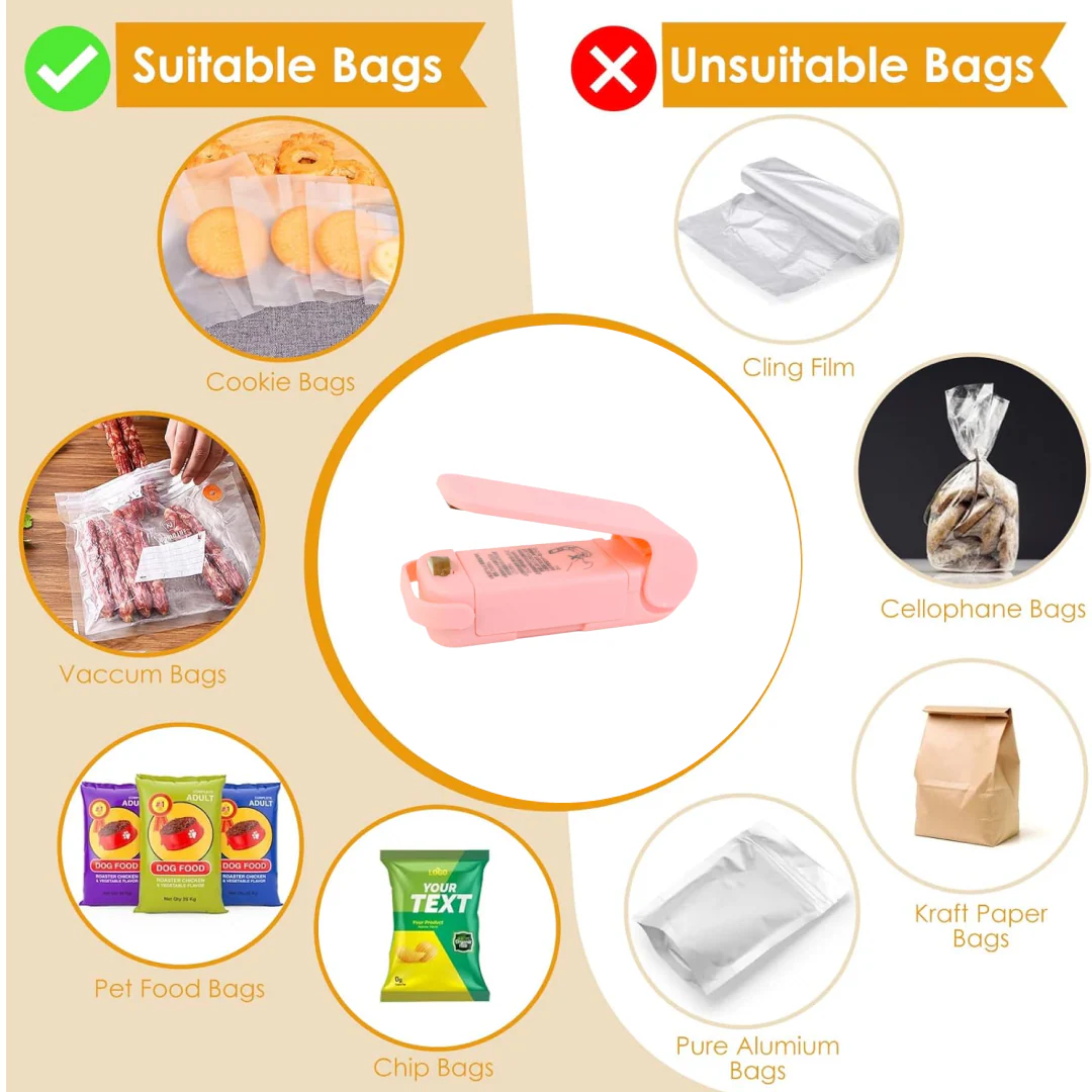Mini Plastic Bag Sealer – Portable Heat Sealing Machine (Battery Operated / 1 Pc) - Image 4