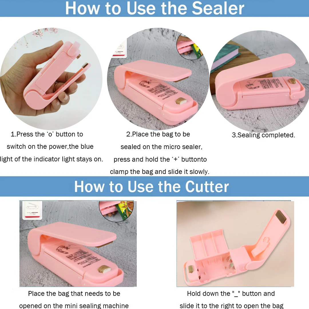 Mini Plastic Bag Sealer – Portable Heat Sealing Machine (Battery Operated / 1 Pc) - Image 6