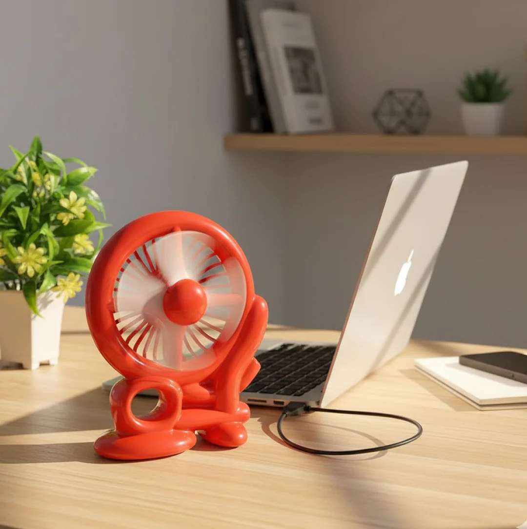 Mini Cooling Fan for Desk, Portable Personal Use Fan (1 Pc) - Image 6