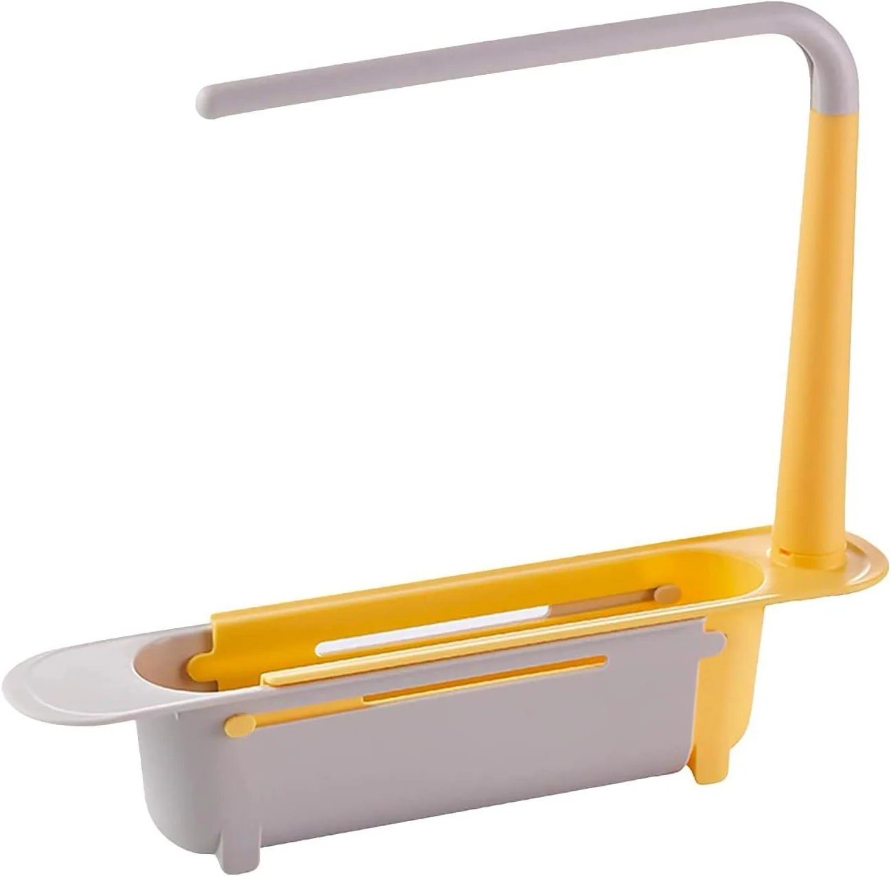 Telescopic Sink Storage Rack Material Kitchen Rag Rack Shelf Drain Basket (1 Pc) - Image 5