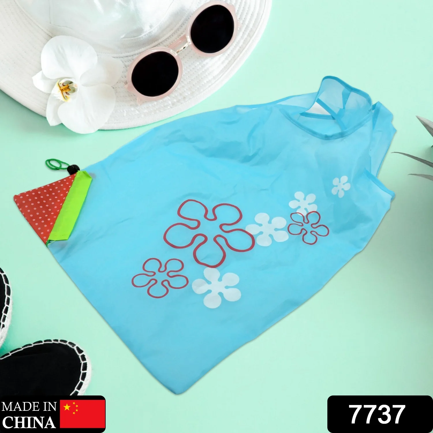 Reusable Grocery Bags - Reusable Bags With Handles (1 Pc / Mix Color) - Image 2
