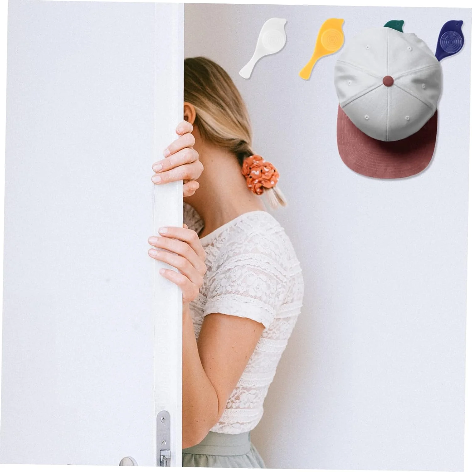 Bird Hook self Adhesive Hooks Wall Mounted Hook Shower Towel Hook (4 Pc Set) - Image 6