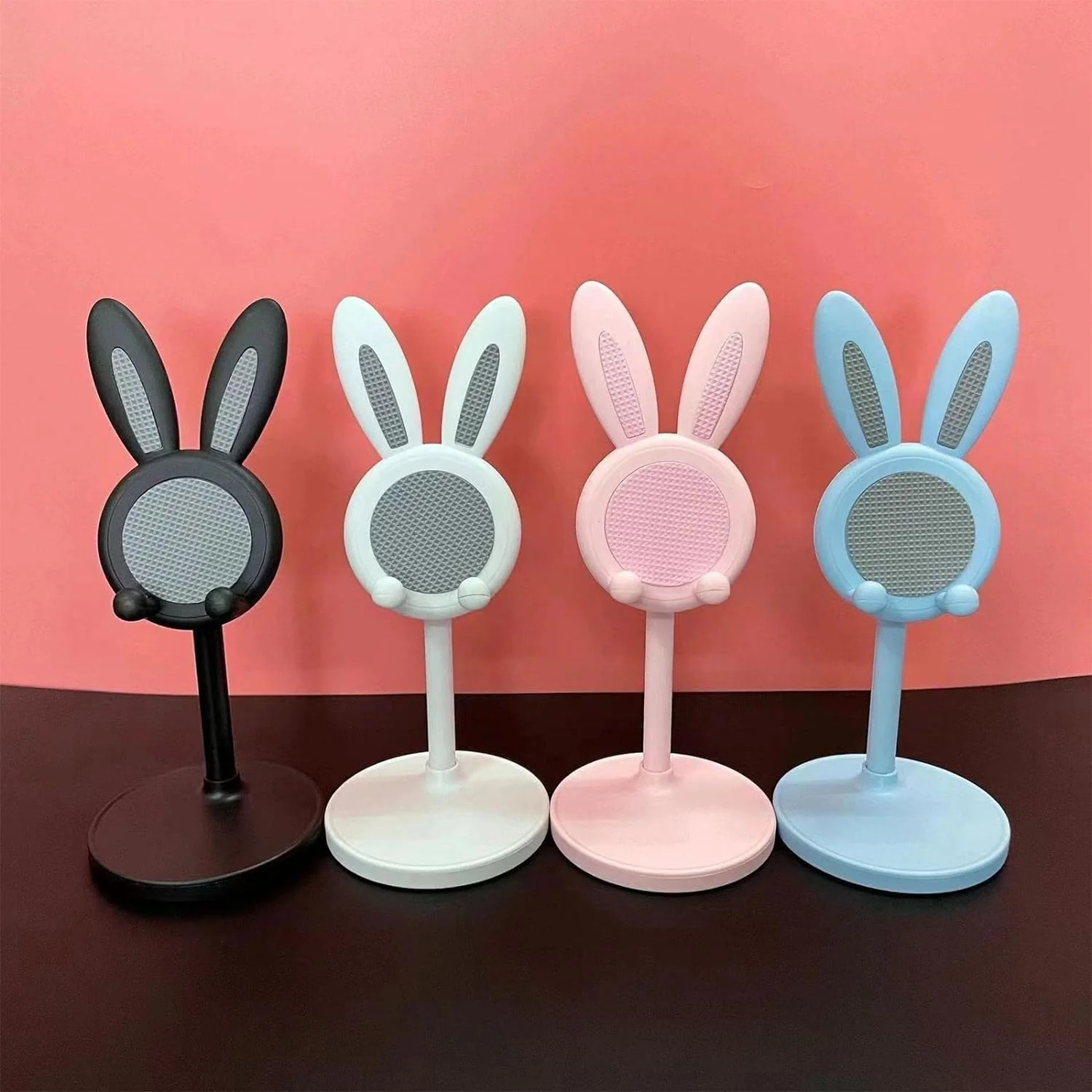 Cute Bunny Phone Stand, Angle Height Adjustable Phone Stand for Desk, Kawaii Phone Holder Desk Accessories, Easter Bunny Gifts Favor for Girl & Boys Accessories for Phone, Tablet, Easter Gifts Favors - Image 5