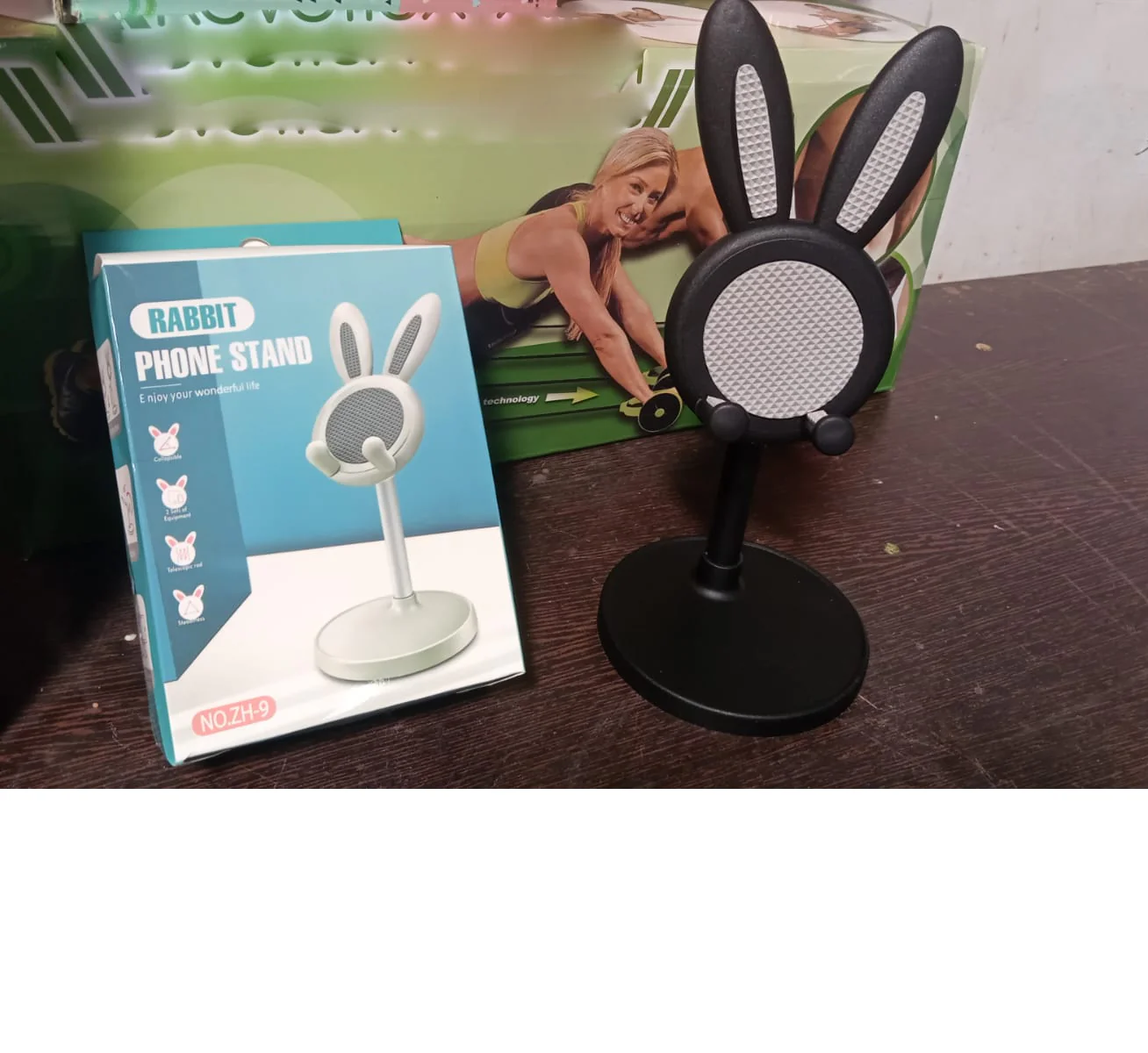 Cute Bunny Phone Stand, Angle Height Adjustable Phone Stand for Desk, Kawaii Phone Holder Desk Accessories, Easter Bunny Gifts Favor for Girl & Boys Accessories for Phone, Tablet, Easter Gifts Favors - Image 7