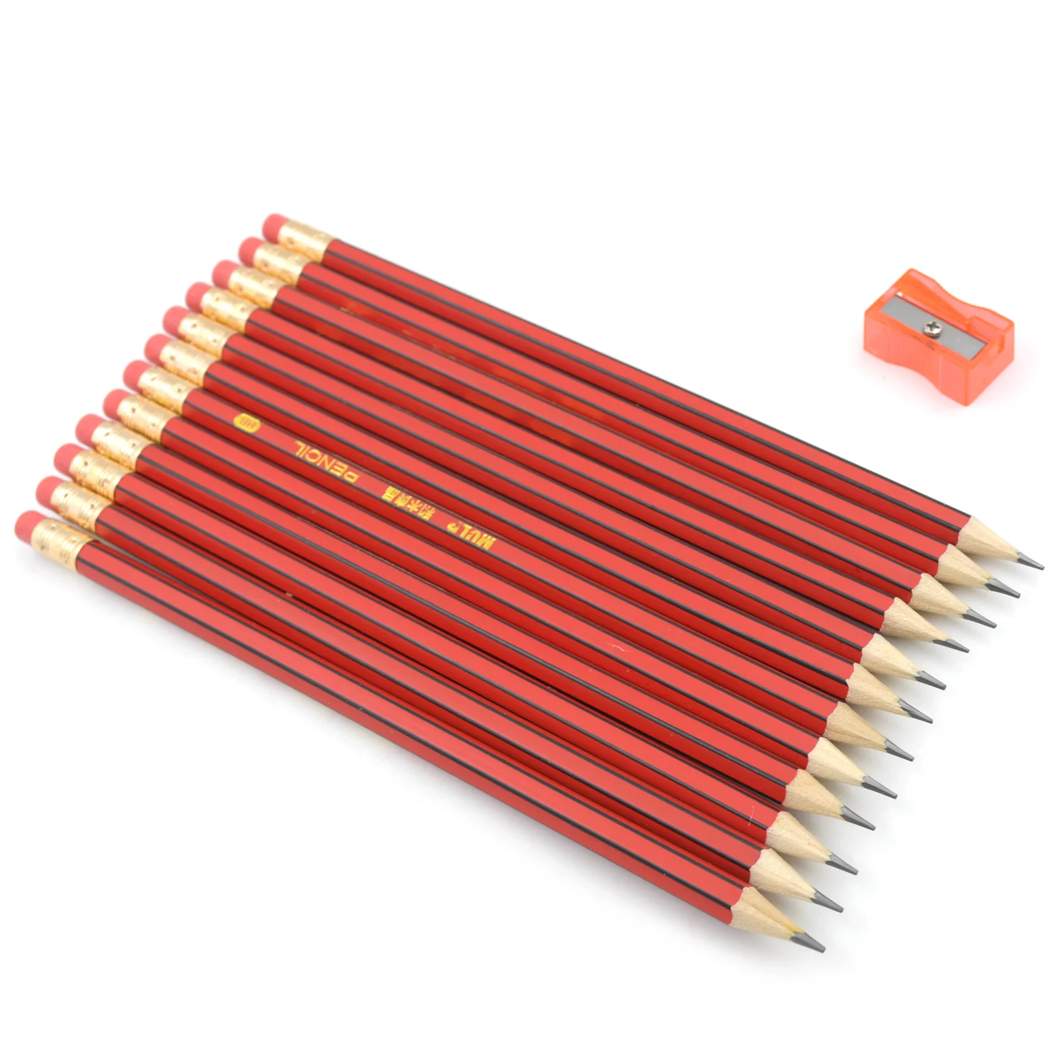 Wooden Pencil Set Multi-Use Wooden Graphite Pencils for Art, School (13 Pc Set) - Image 4
