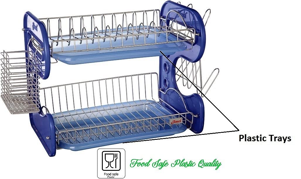 STAINLESS STEEL DRAIN BOWL STORAGE RACK HOLDER - Image 3