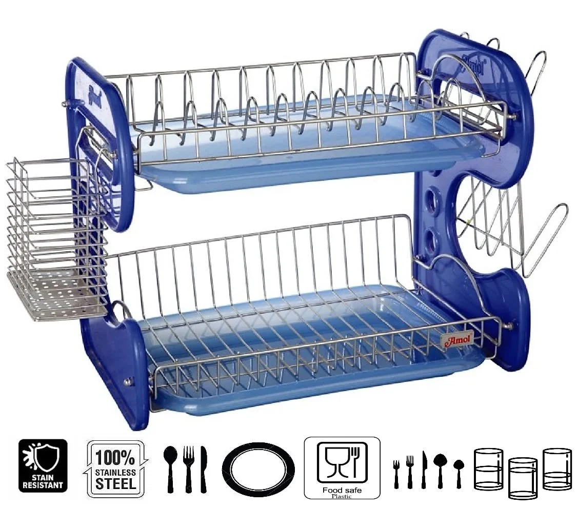 STAINLESS STEEL DRAIN BOWL STORAGE RACK HOLDER - Image 7