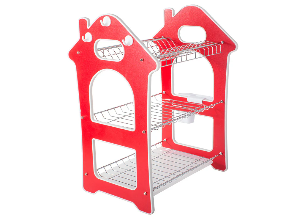 Dish Rack for Kitchen 3 Layer Dish Drainer Rack Stainless Steel Crockery Holder - Image 4