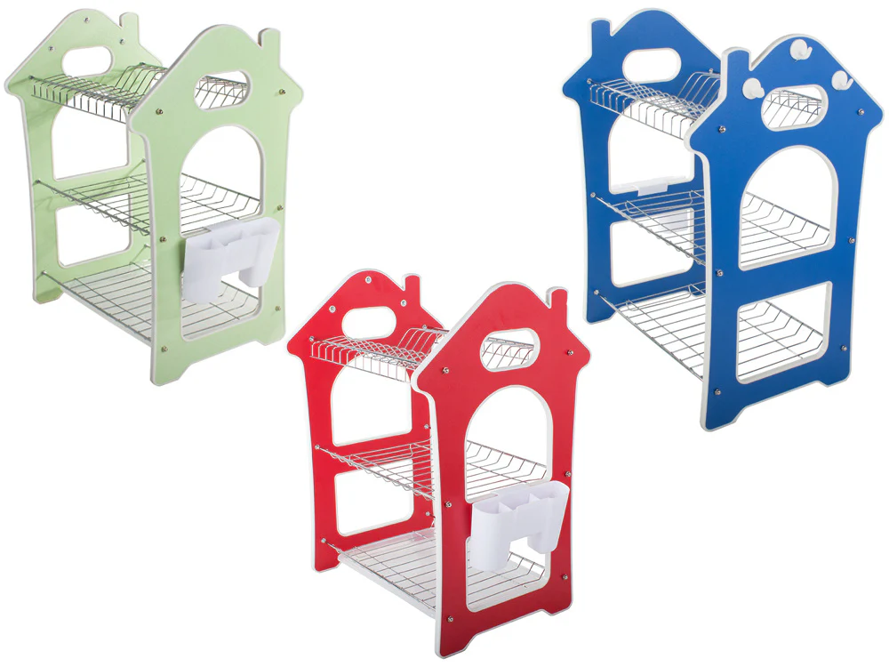 Dish Rack for Kitchen 3 Layer Dish Drainer Rack Stainless Steel Crockery Holder - Image 8