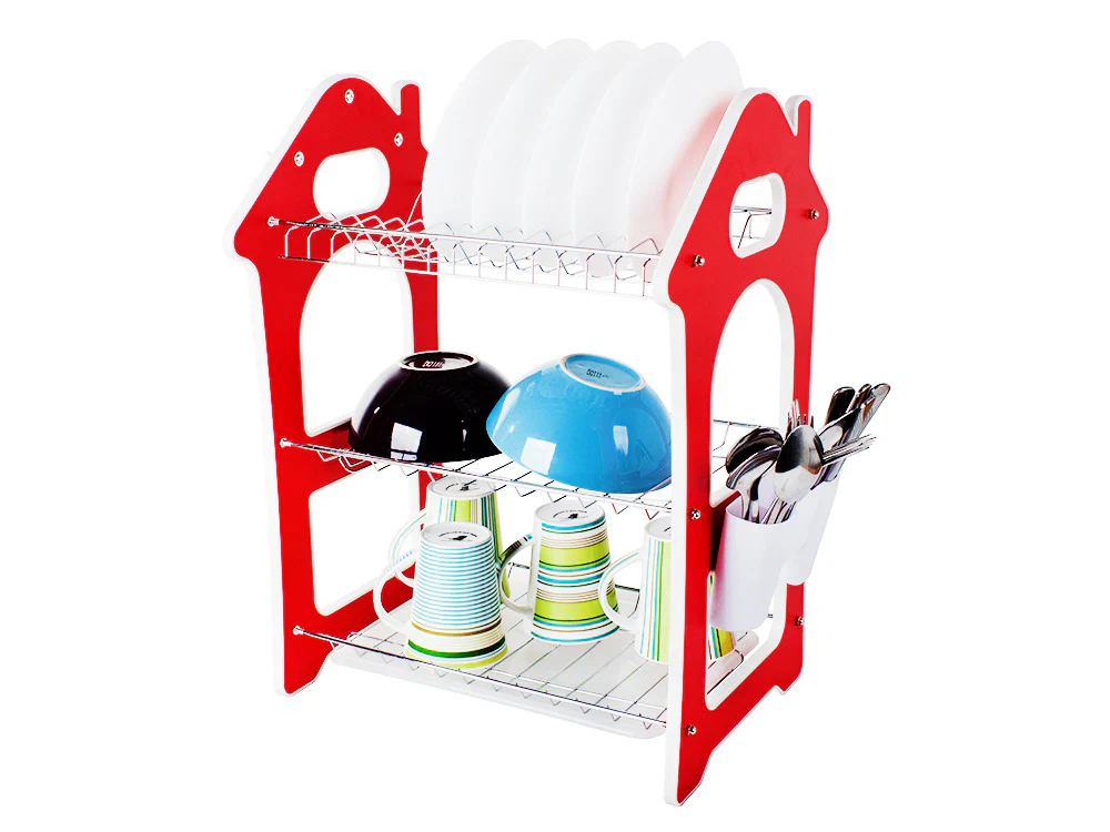Dish Rack for Kitchen 3 Layer Dish Drainer Rack Stainless Steel Crockery Holder - Image 9